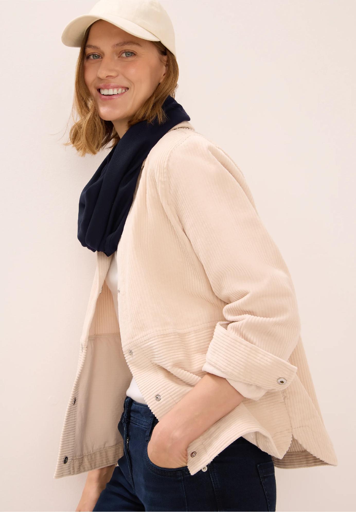 CECIL jednofarebná šatka, LOOP, bež