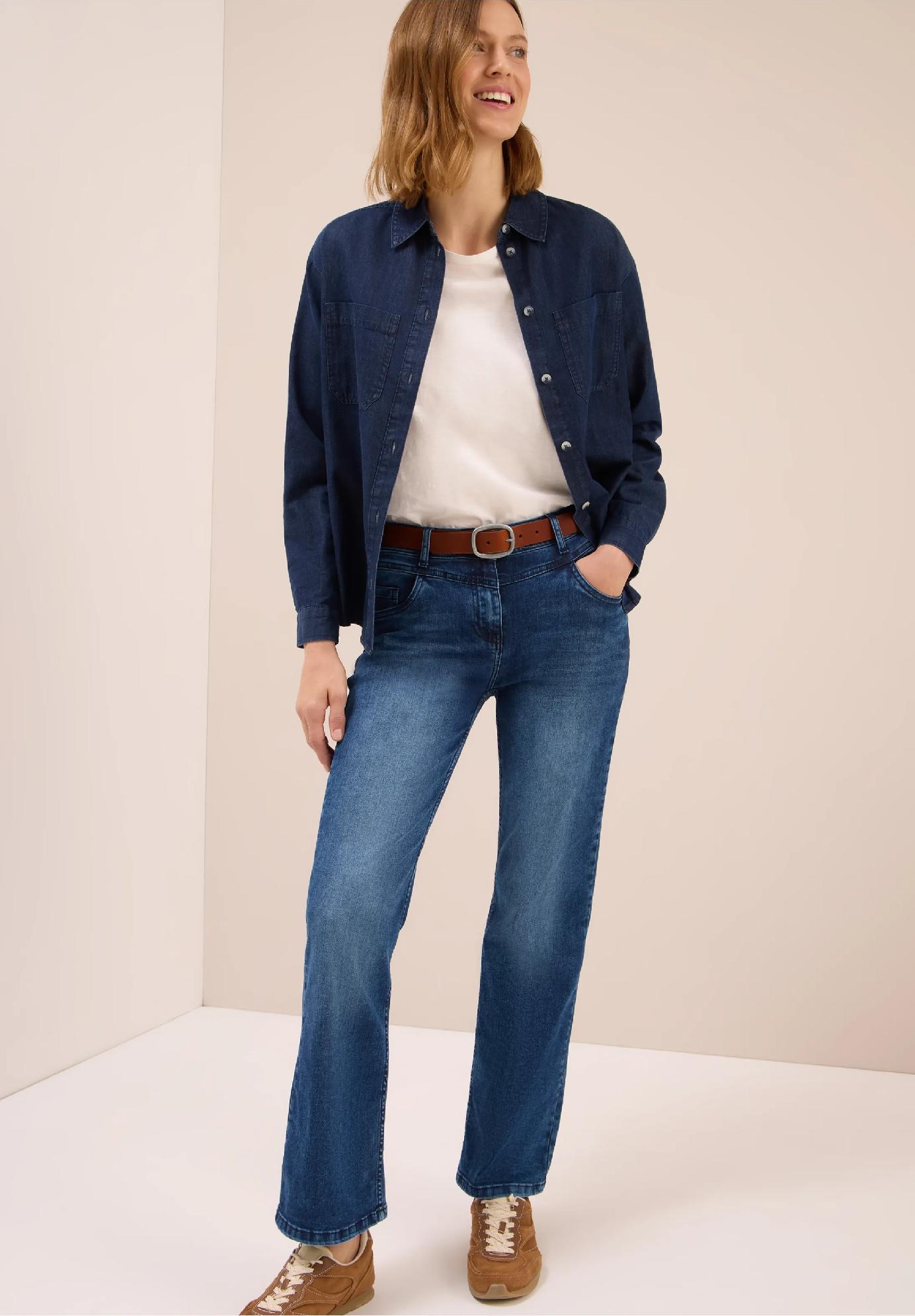 CECIL kožený opasok, hne