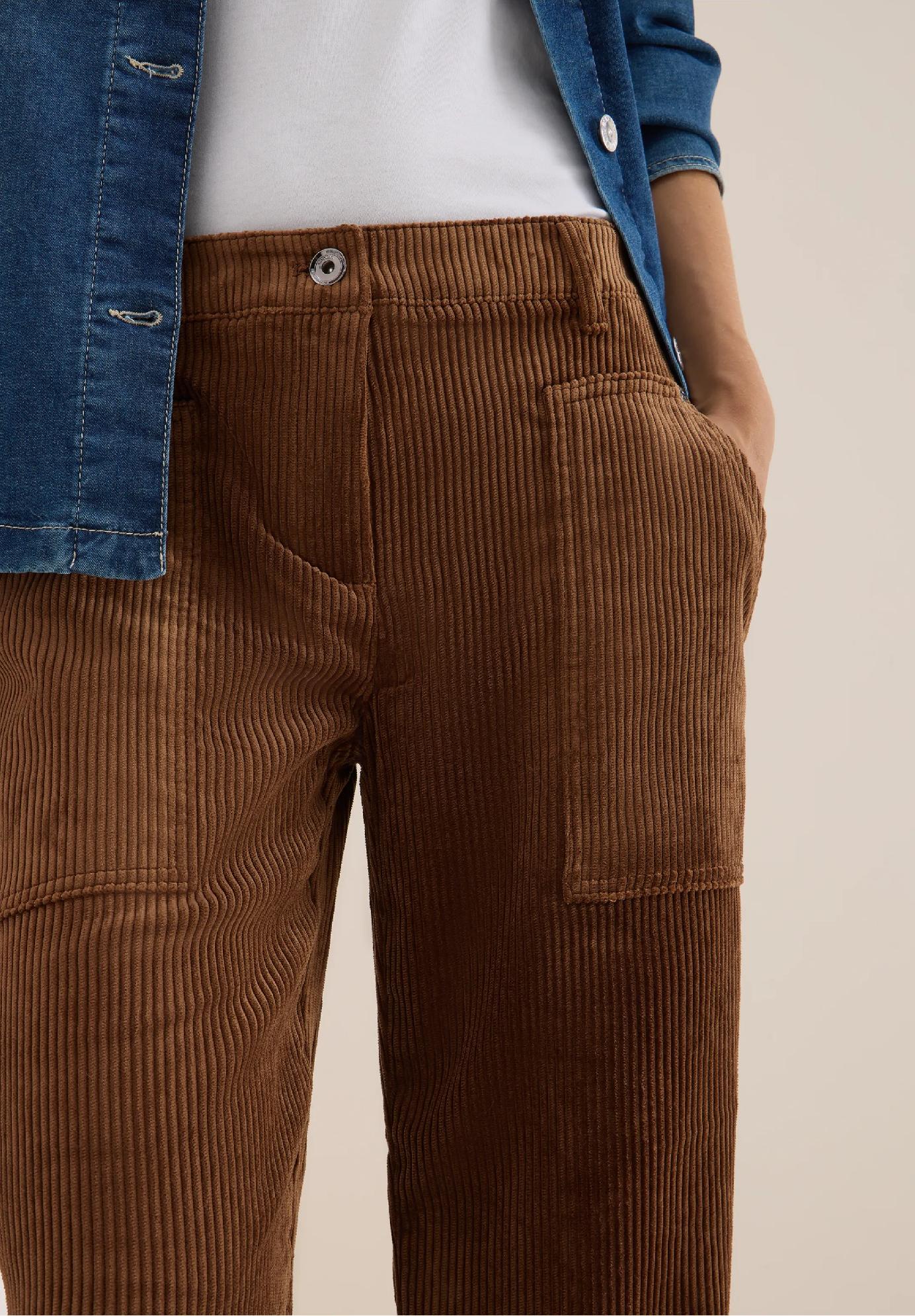 CECIL široké manšestrové nohavice NEELE