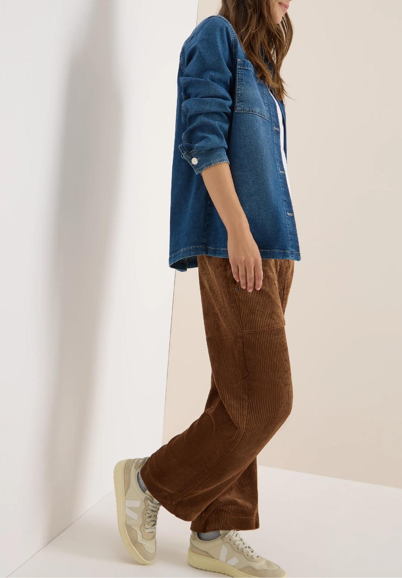 CECIL široké manšestrové nohavice NEELE