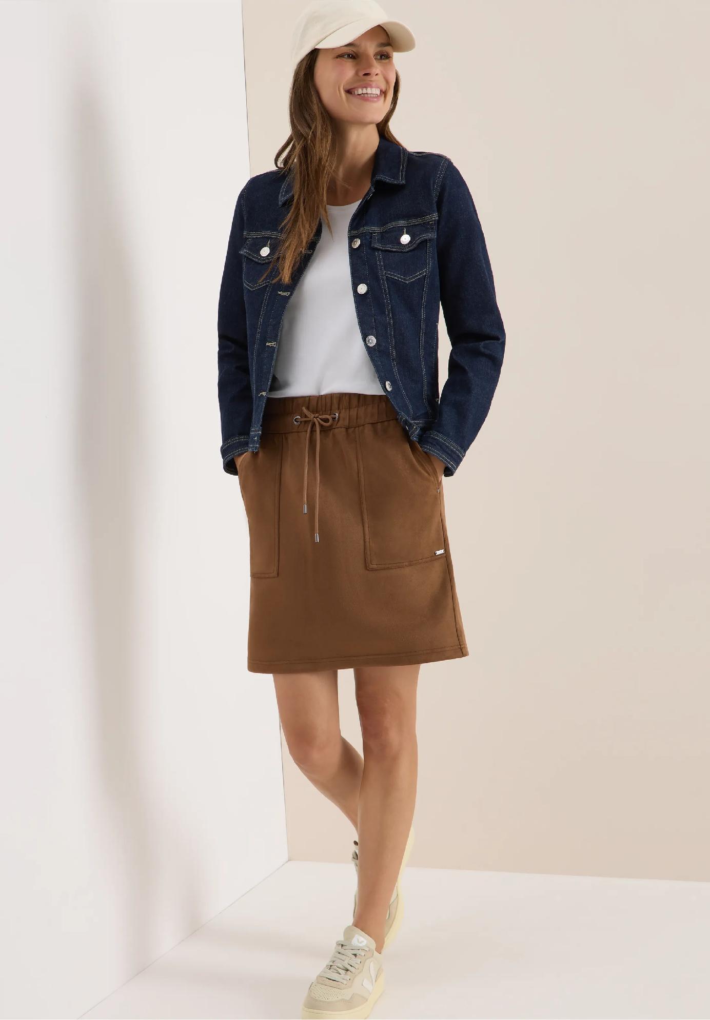 CECIL velúrová sukňa