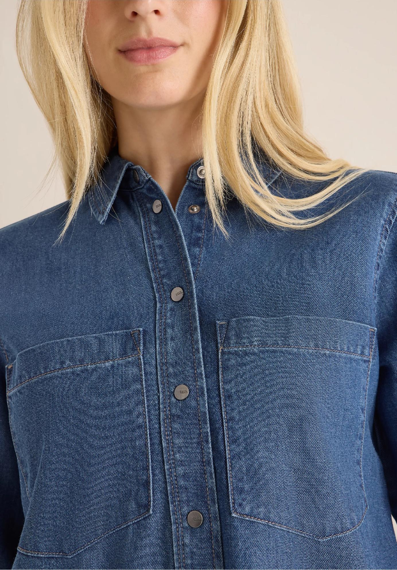 CECIL šaty s džínsovým vzhľadom