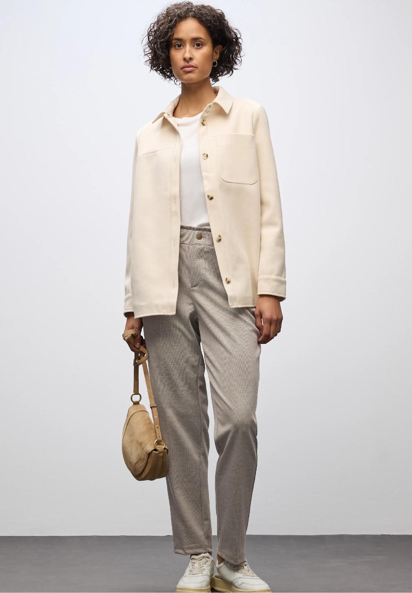 Street One žakárové nohavice Paperbag