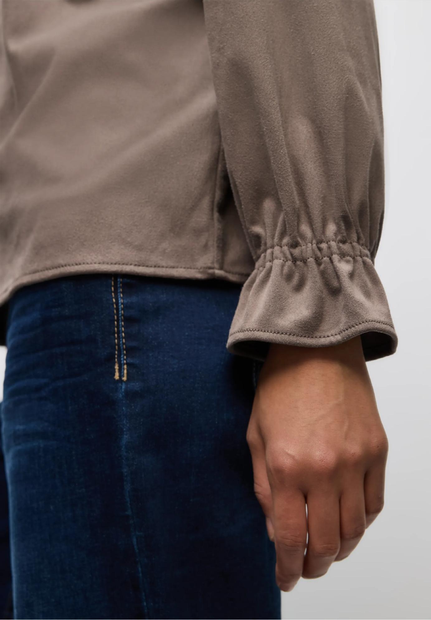 Street One velúrová tunika s volánikmi