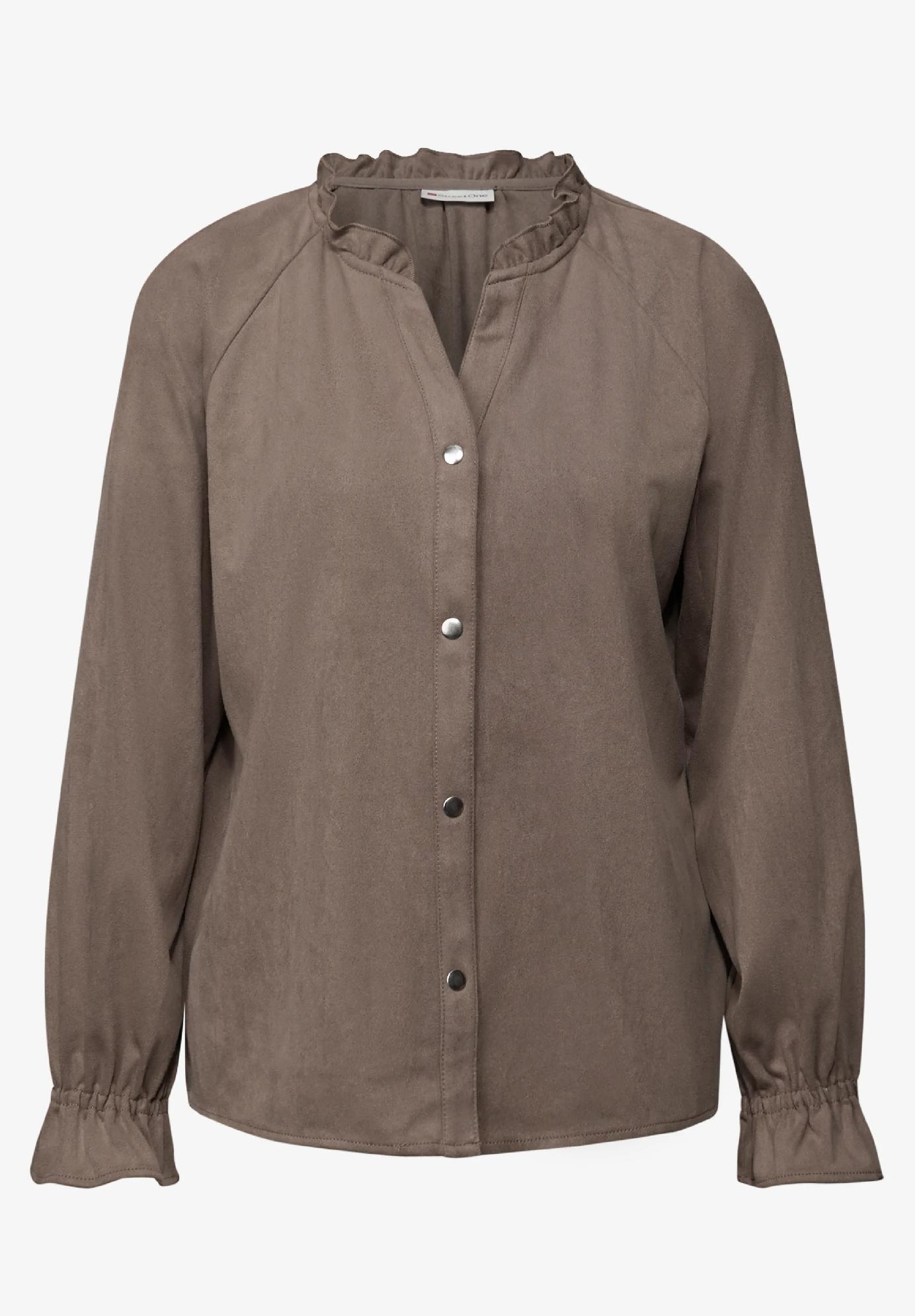 Street One velúrová tunika s volánikmi