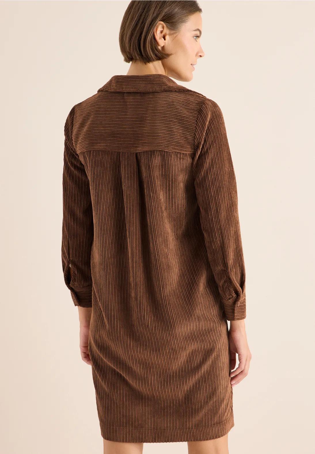 CECIL manšestrové šaty, karamel