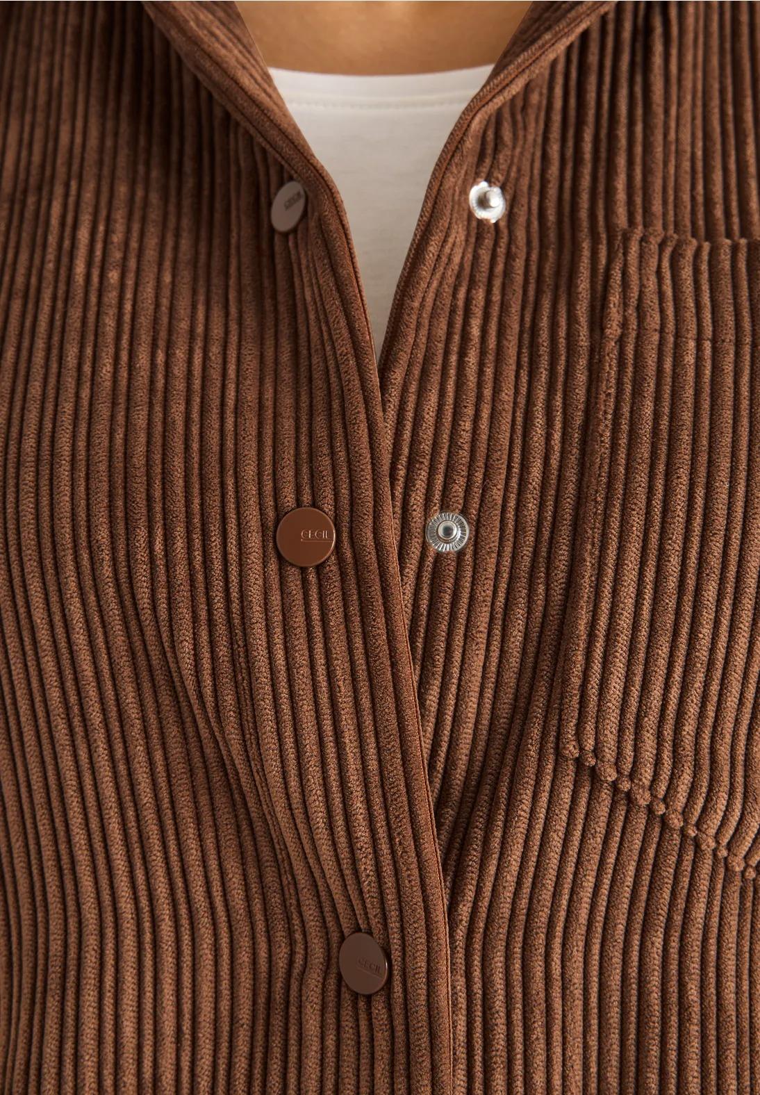 CECIL manšestrové šaty, karamel