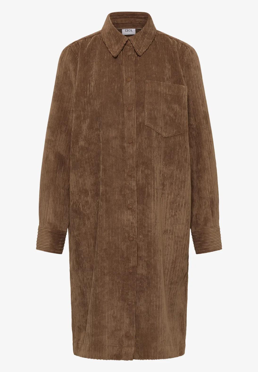 CECIL manšestrové šaty, karamel