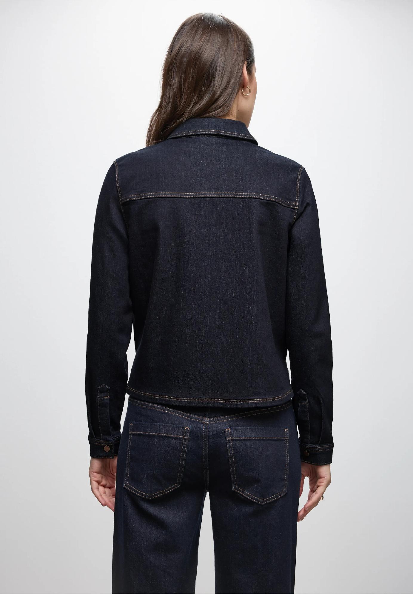 Street One tmavá džínsová košeľa