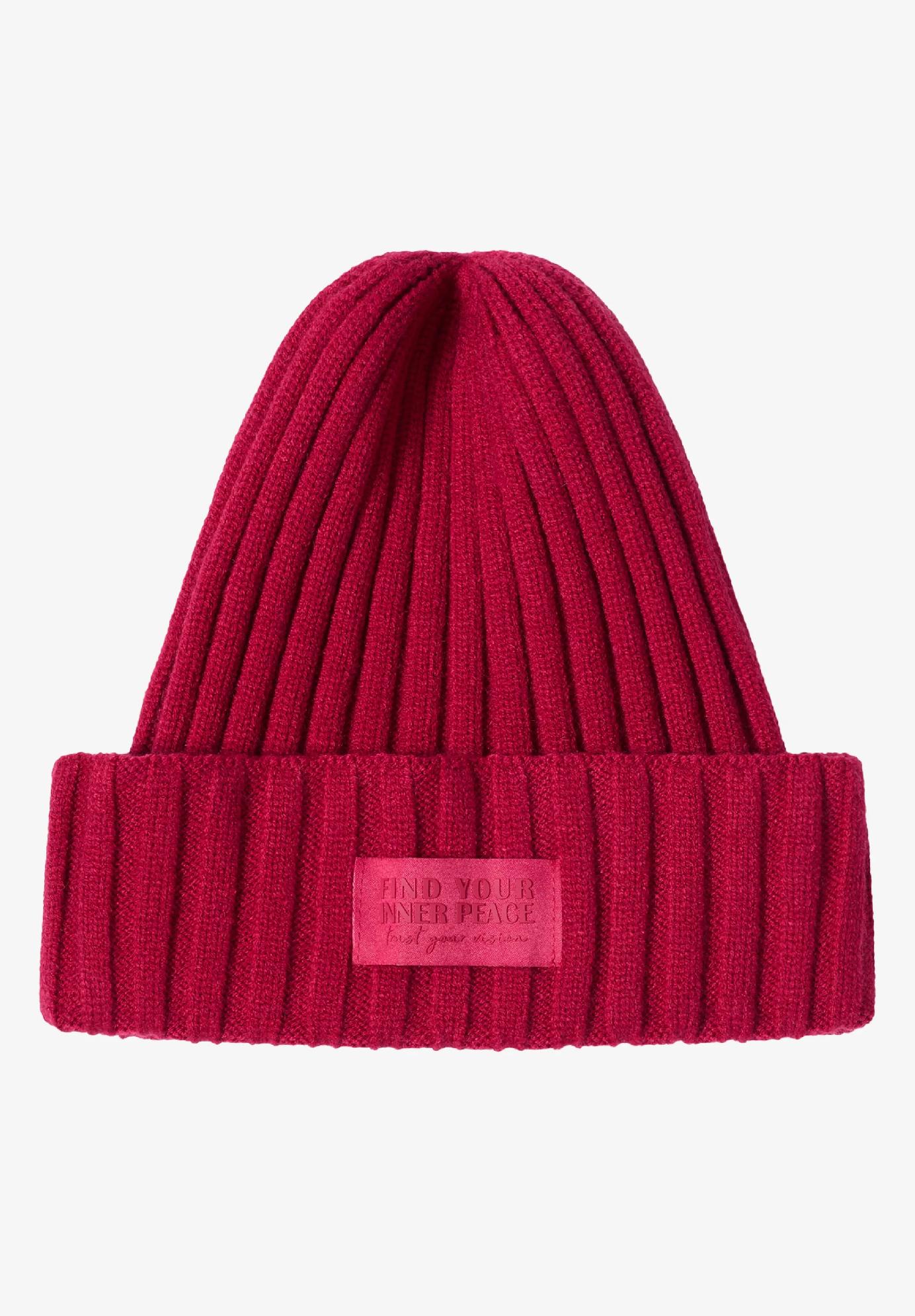 CECIL jednofarebná pletená čiapka, čer