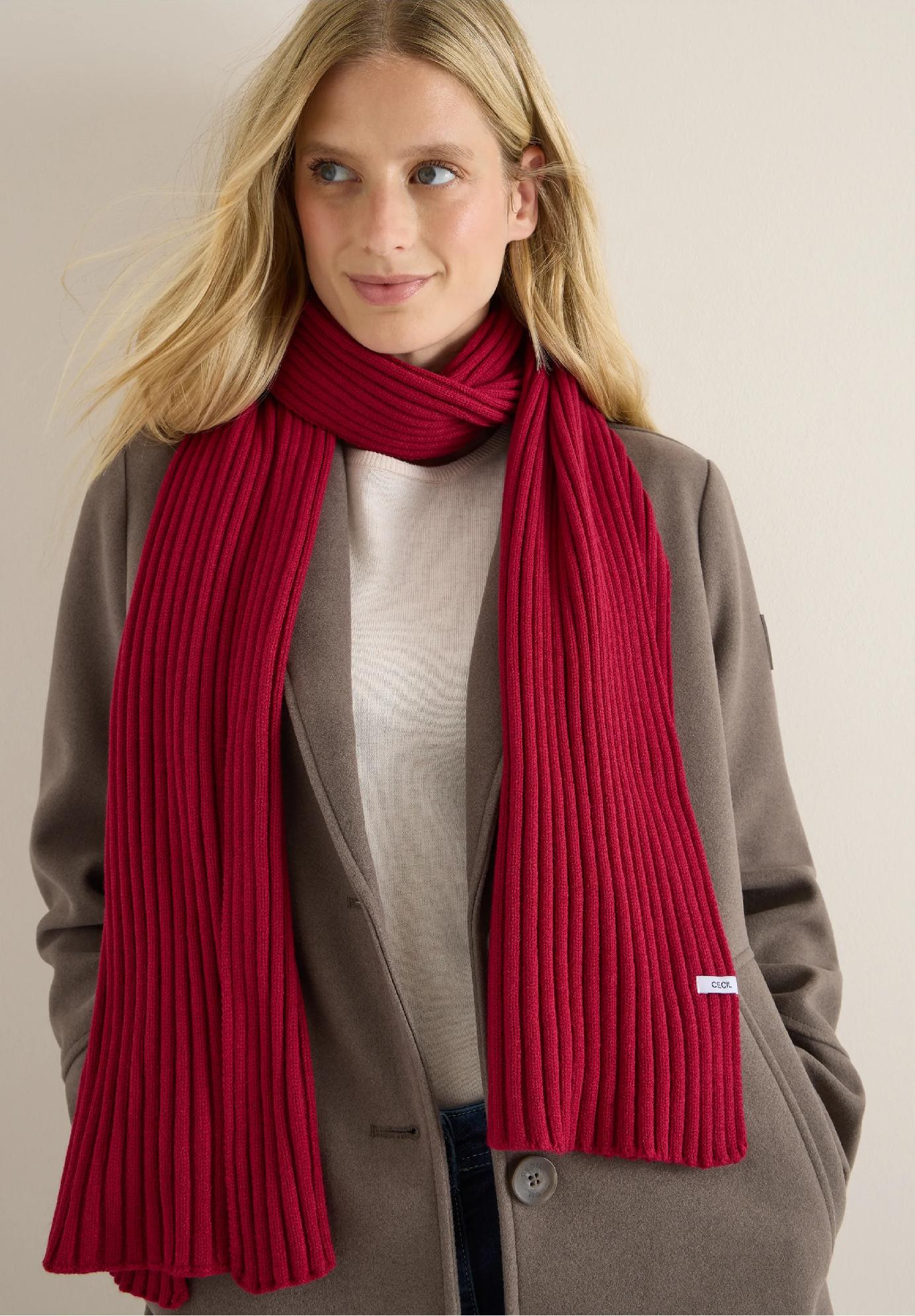 CECIL pletený šál, čer