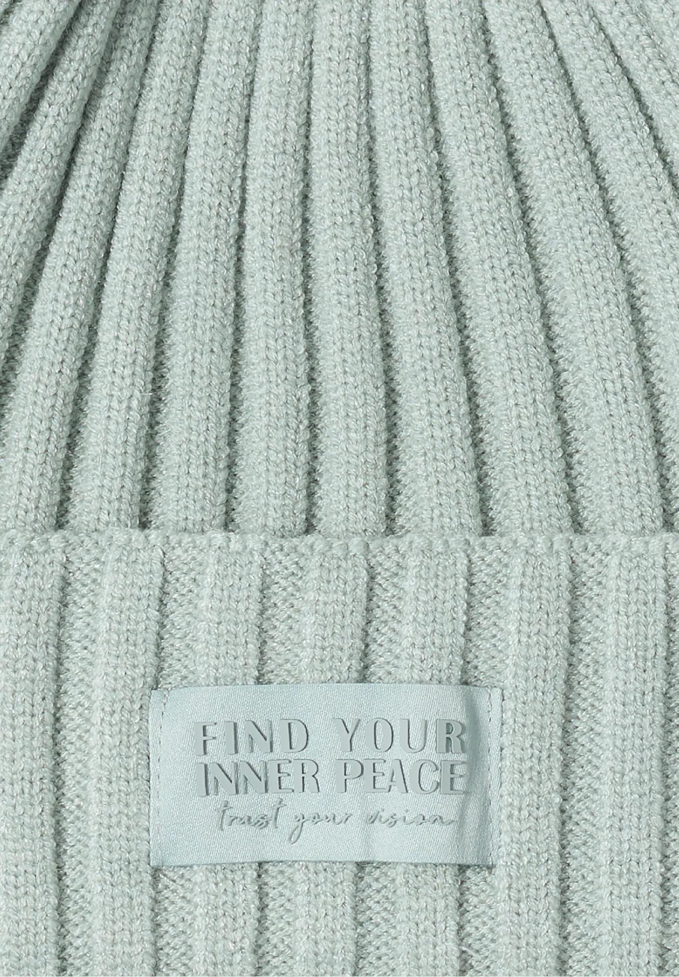 CECIL jednofarebná pletená čiapka, šalv