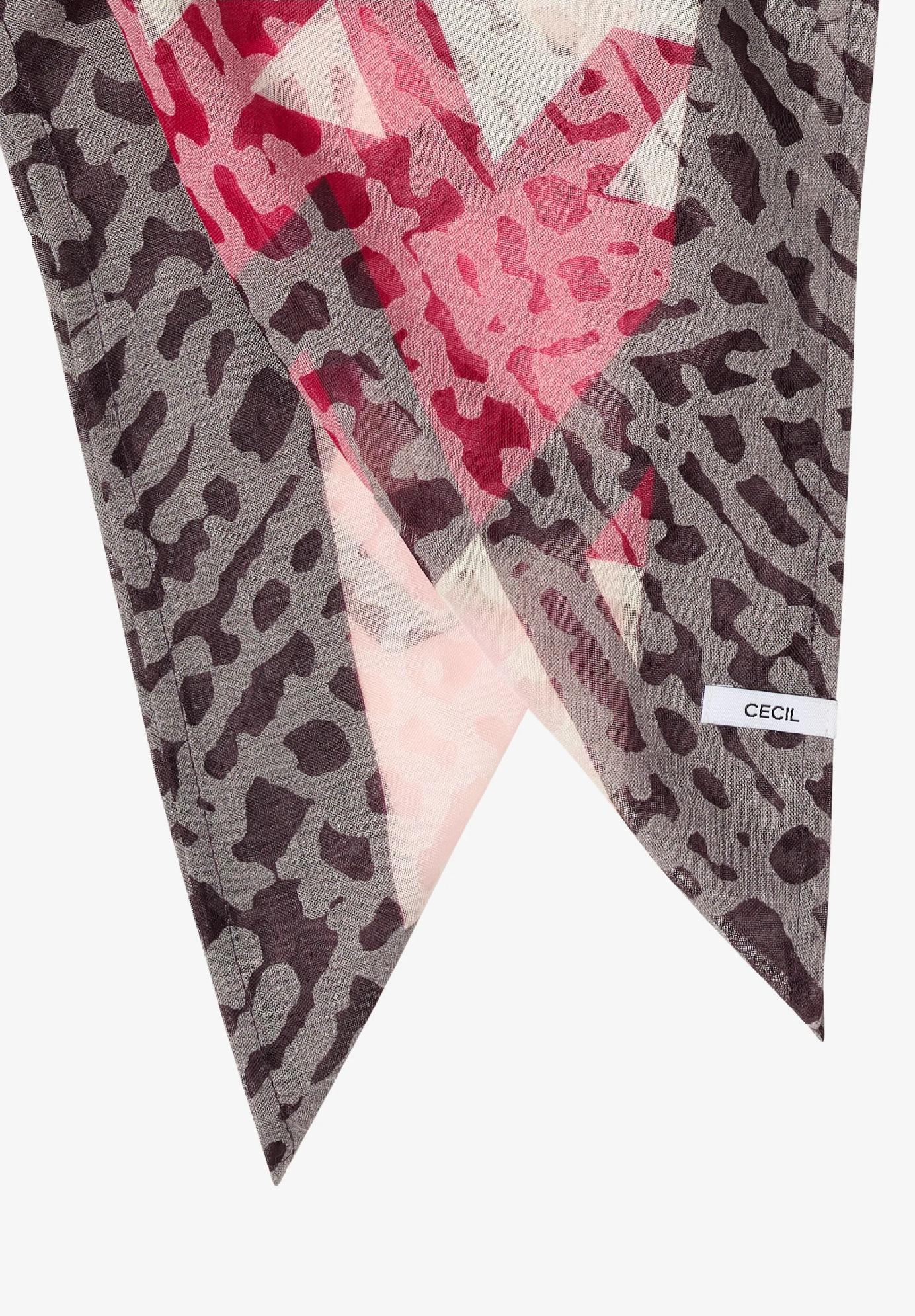 CECIL šál so vzorom burnout