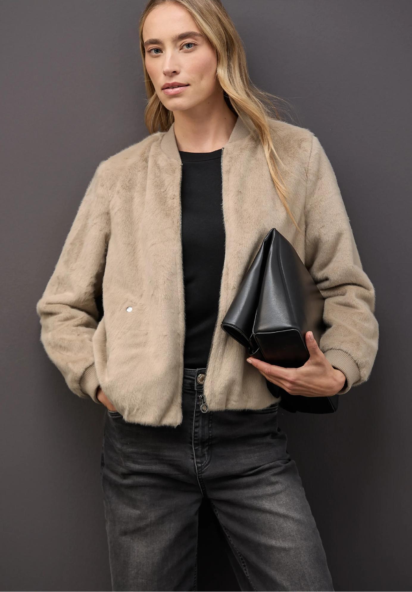 Street One bluzón z umelej kožušiny