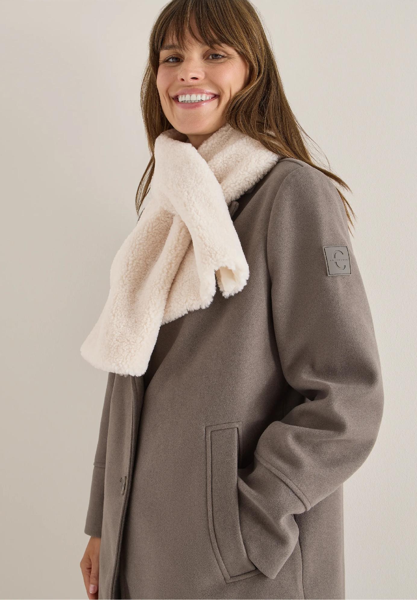 CECIL šál s plyšovým vzorom, van