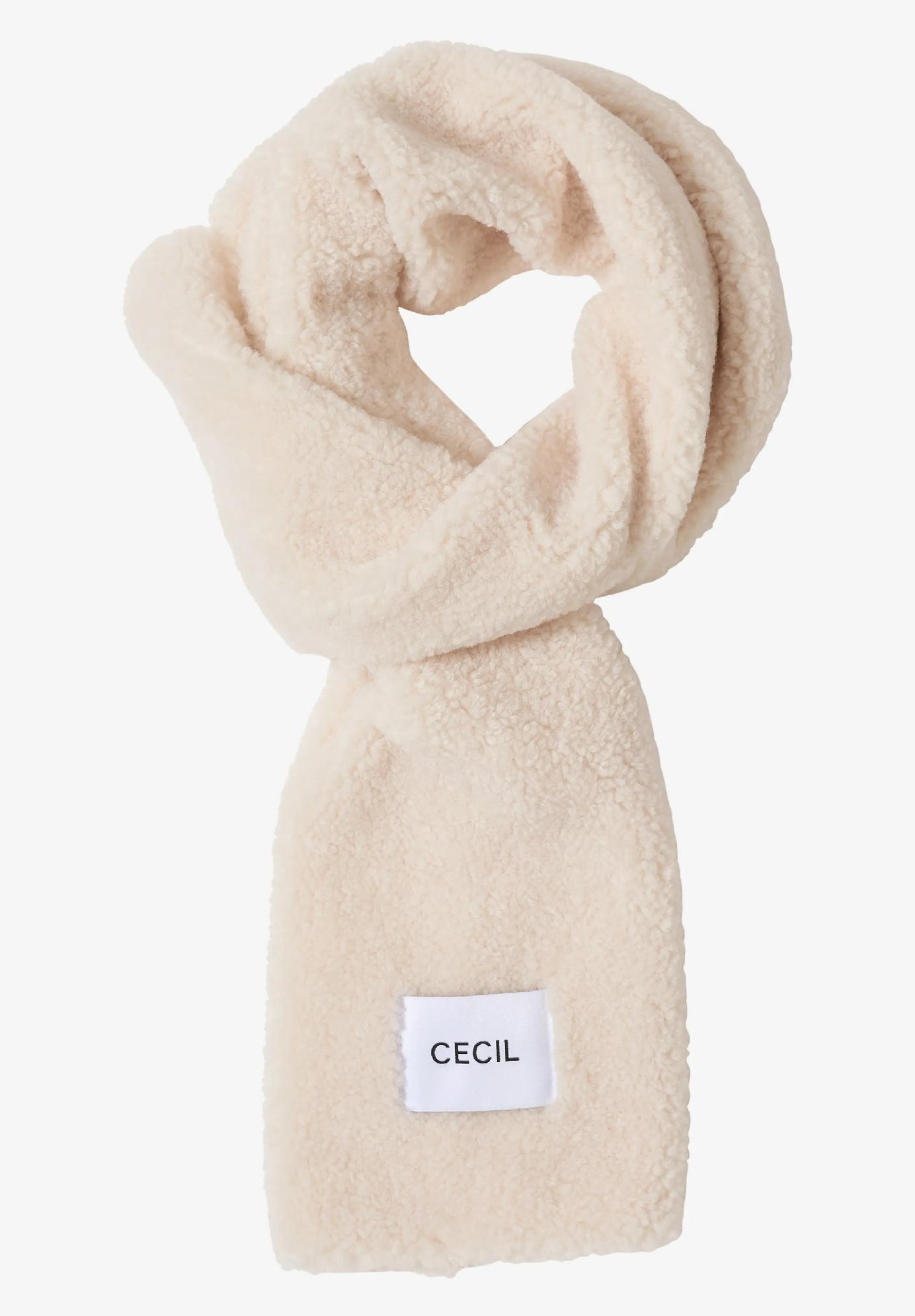 CECIL šál s plyšovým vzorom, van