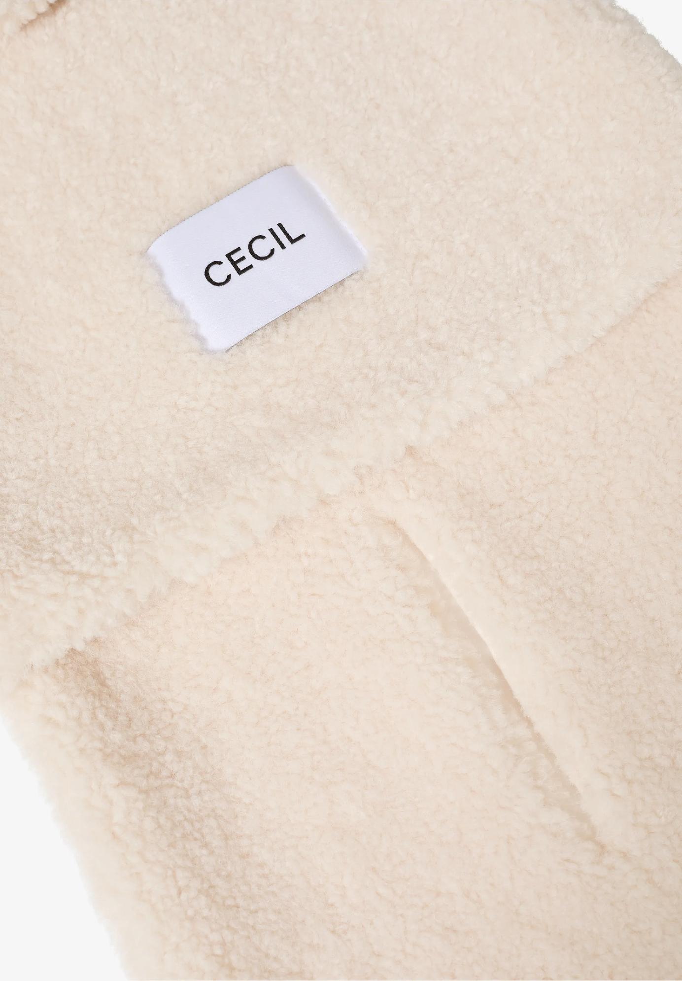 CECIL šál s plyšovým vzorom, van