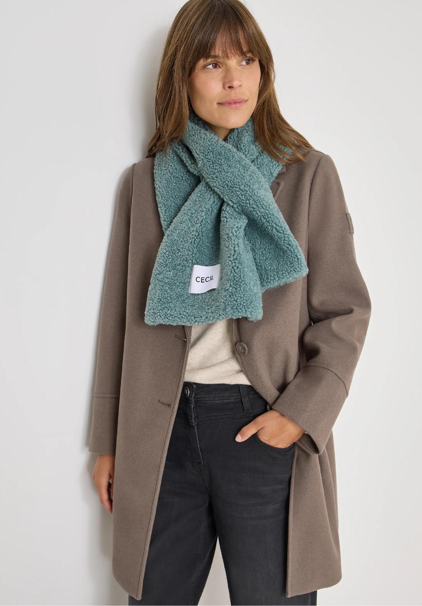 CECIL šál s plyšovým vzorom, z-m