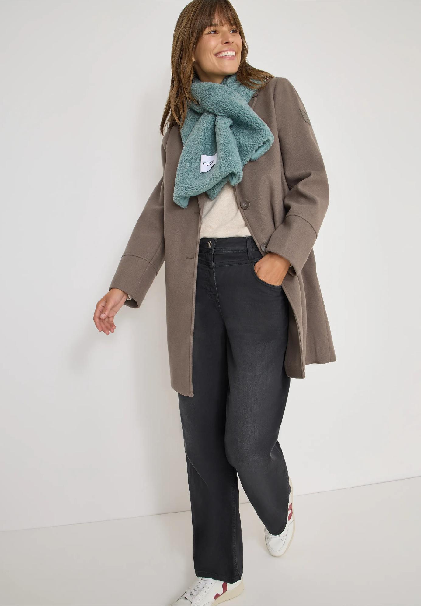 CECIL šál s plyšovým vzorom, z-m