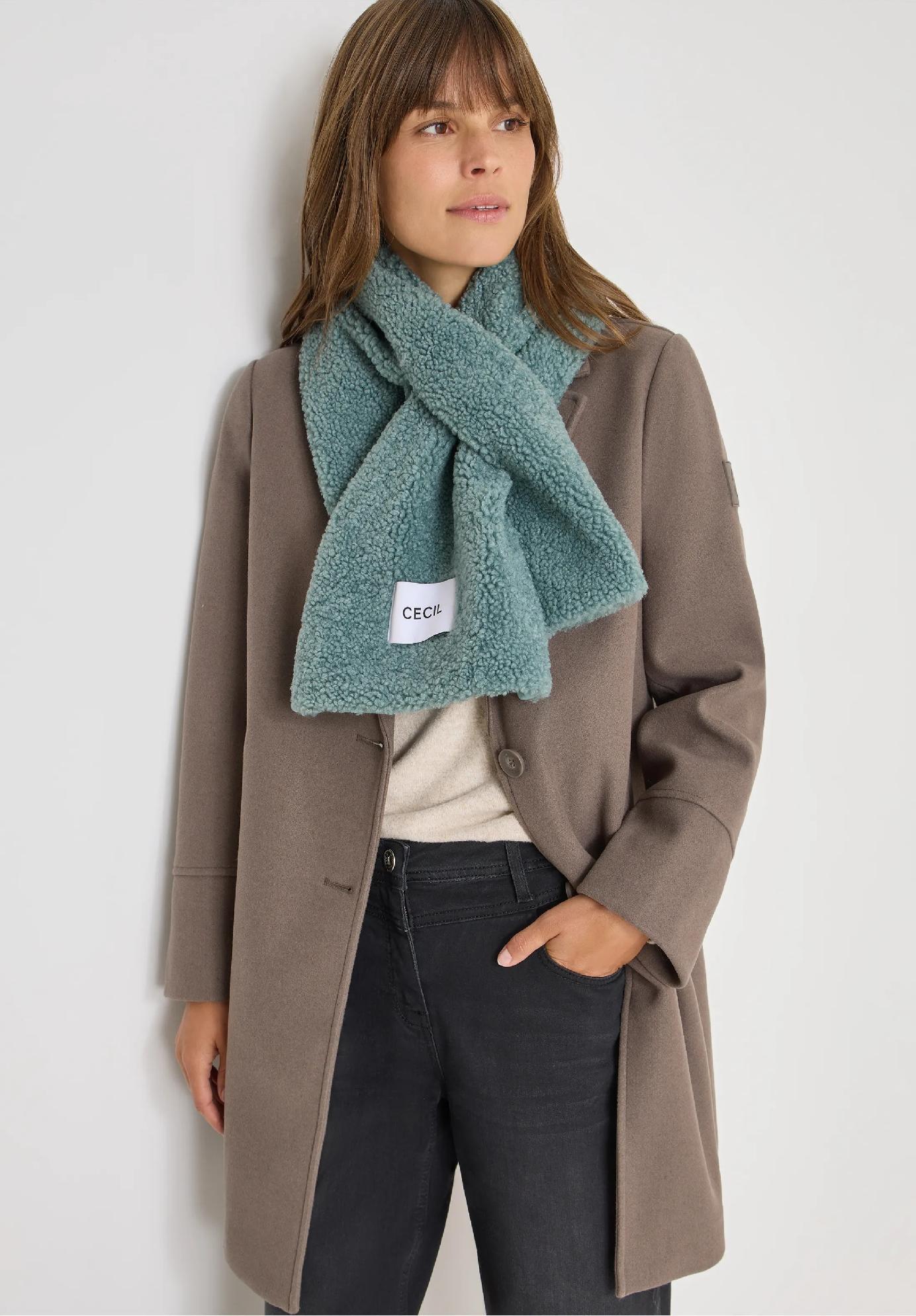 CECIL šál s plyšovým vzorom, z-m