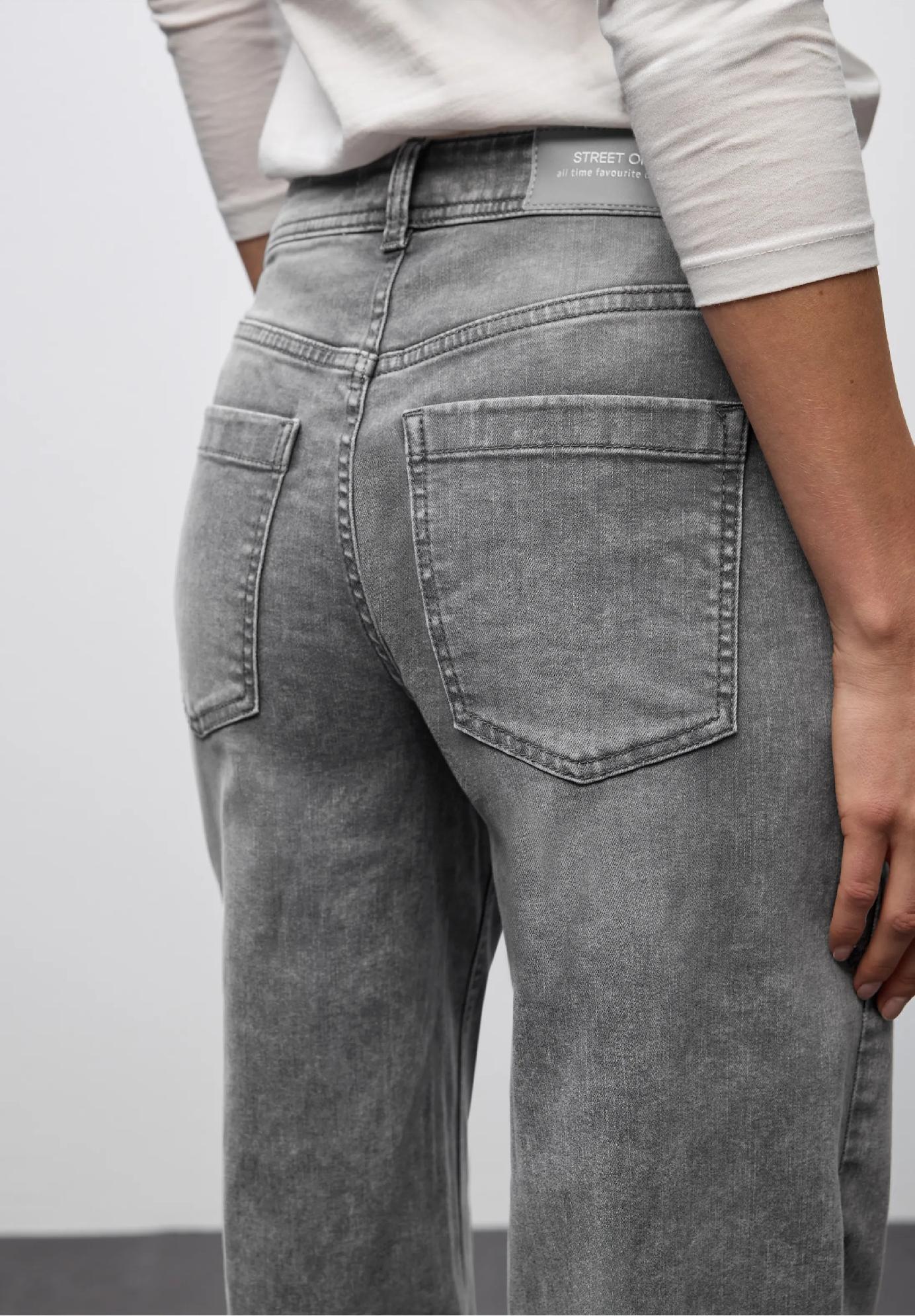 Street One široké džínsy, šedé