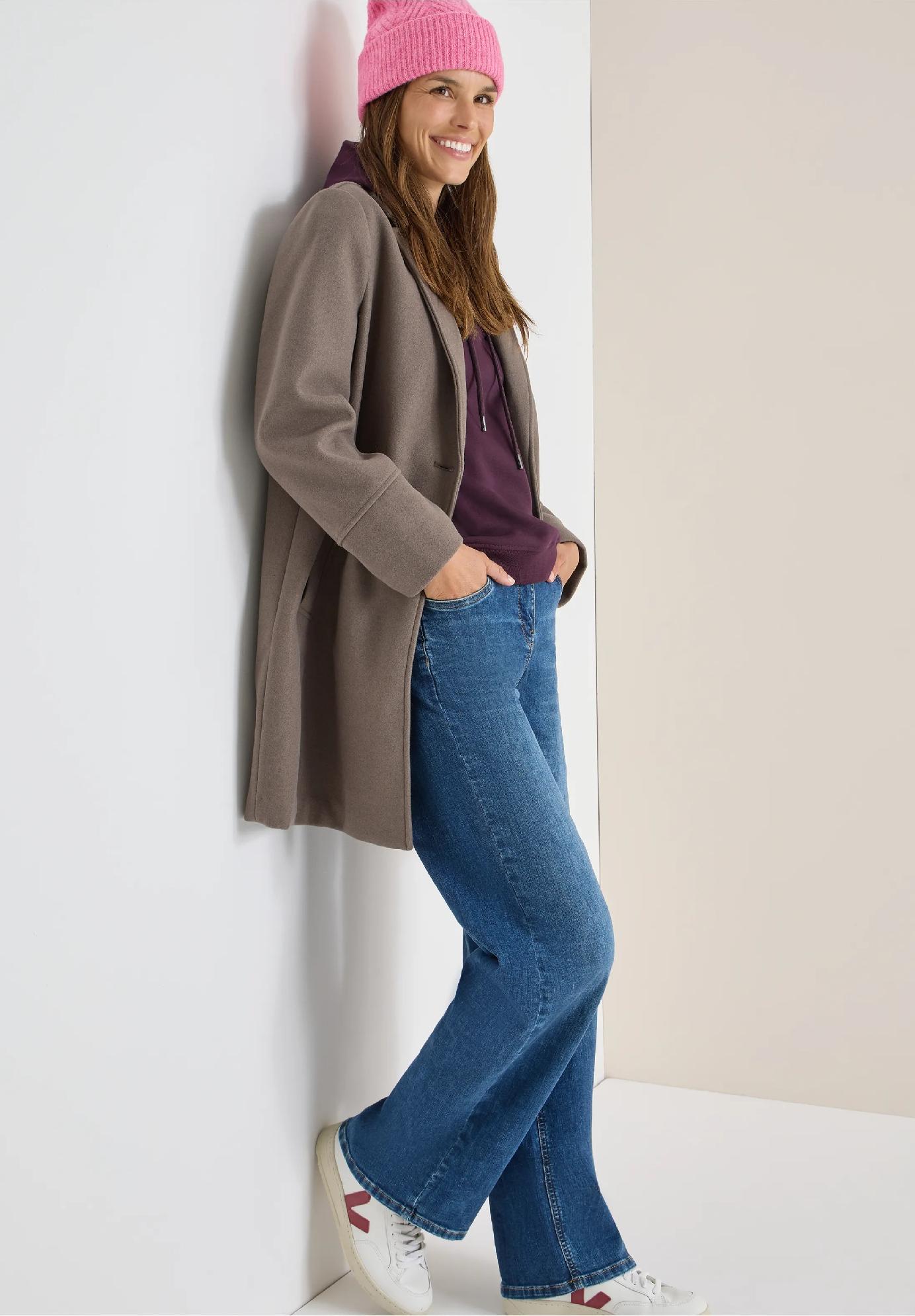 CECIL šruktúrovaná pletená čiapka, pink