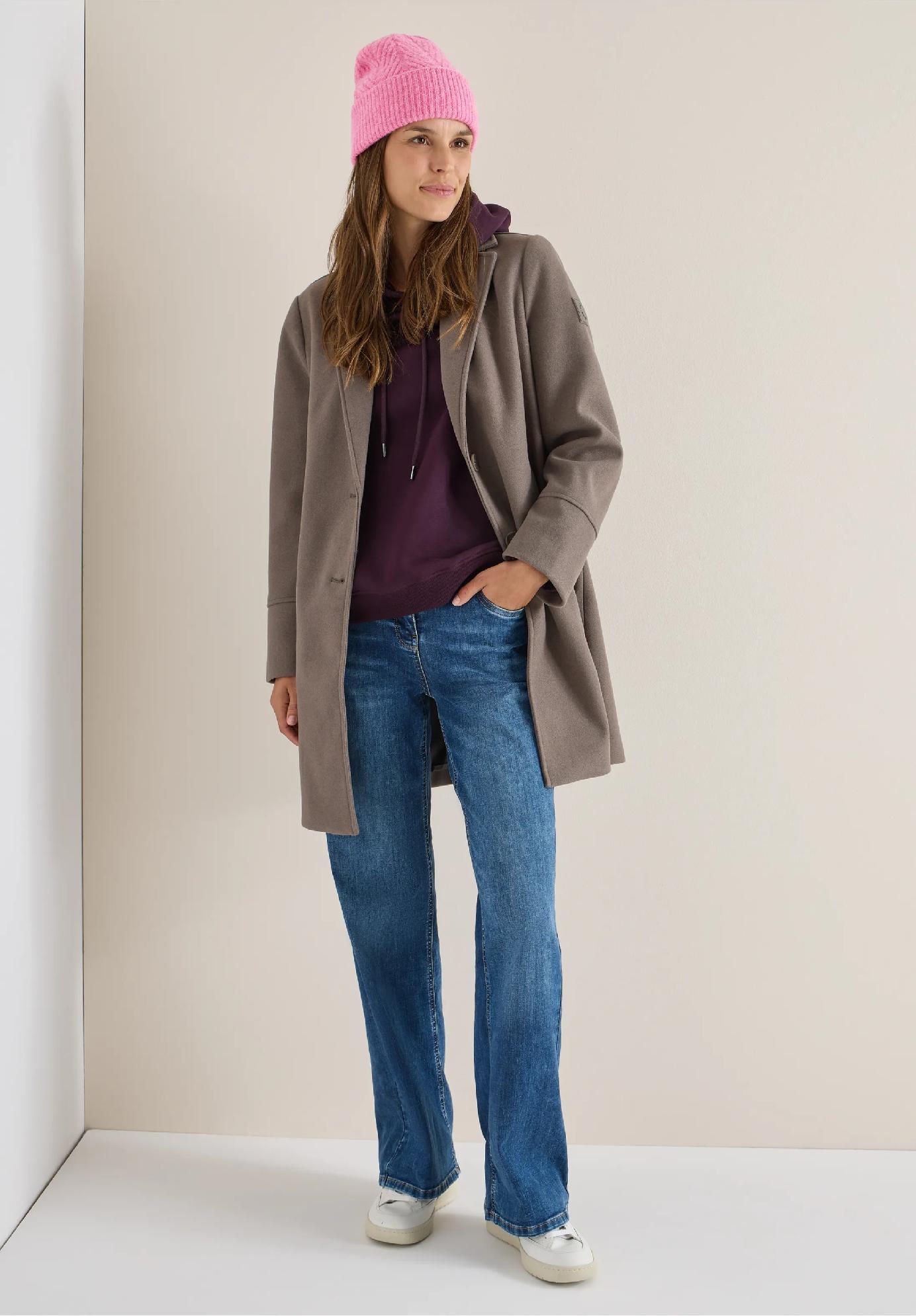 CECIL šruktúrovaná pletená čiapka, pink