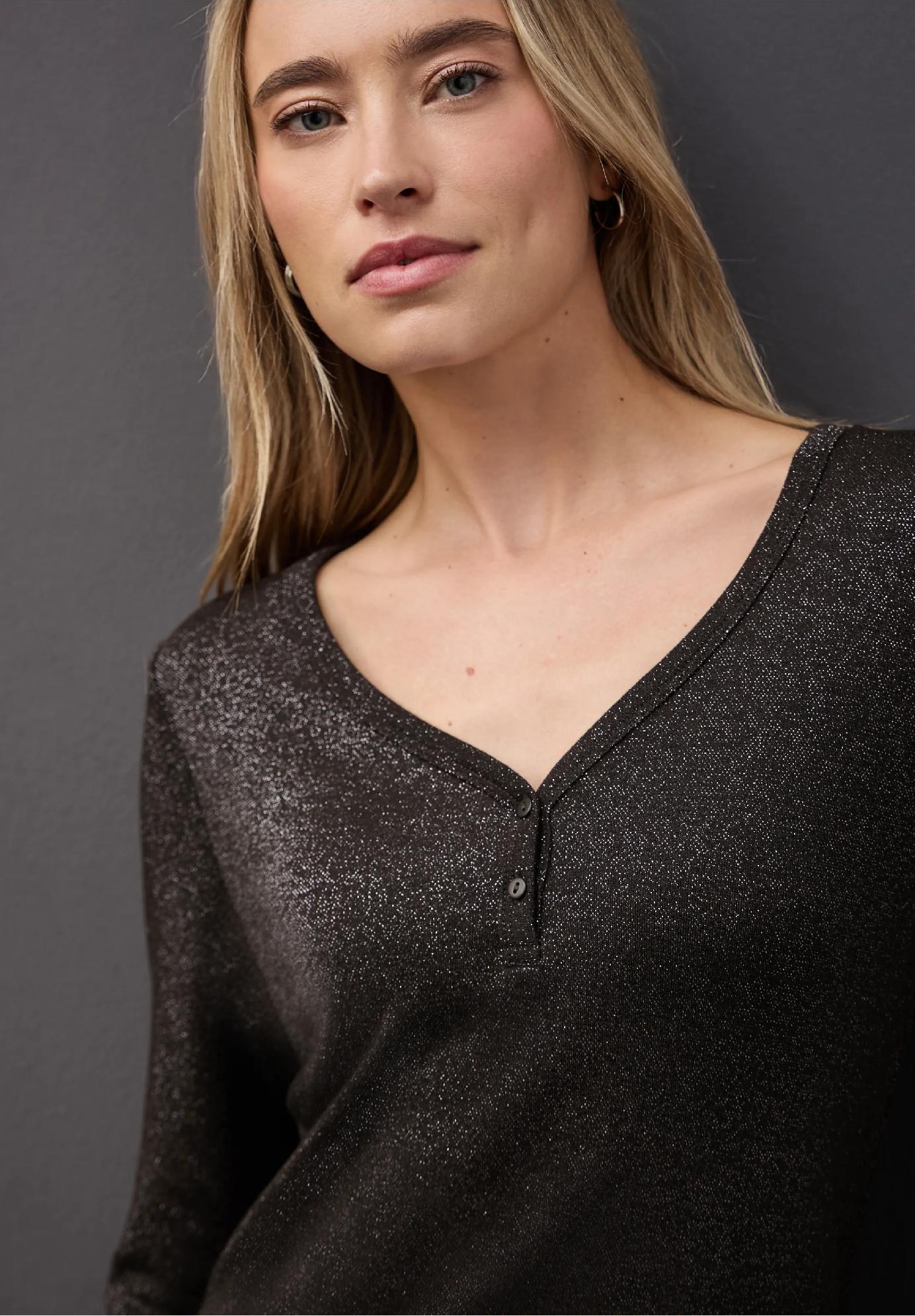 Street One trblietavé tričko s dlhým rukávom