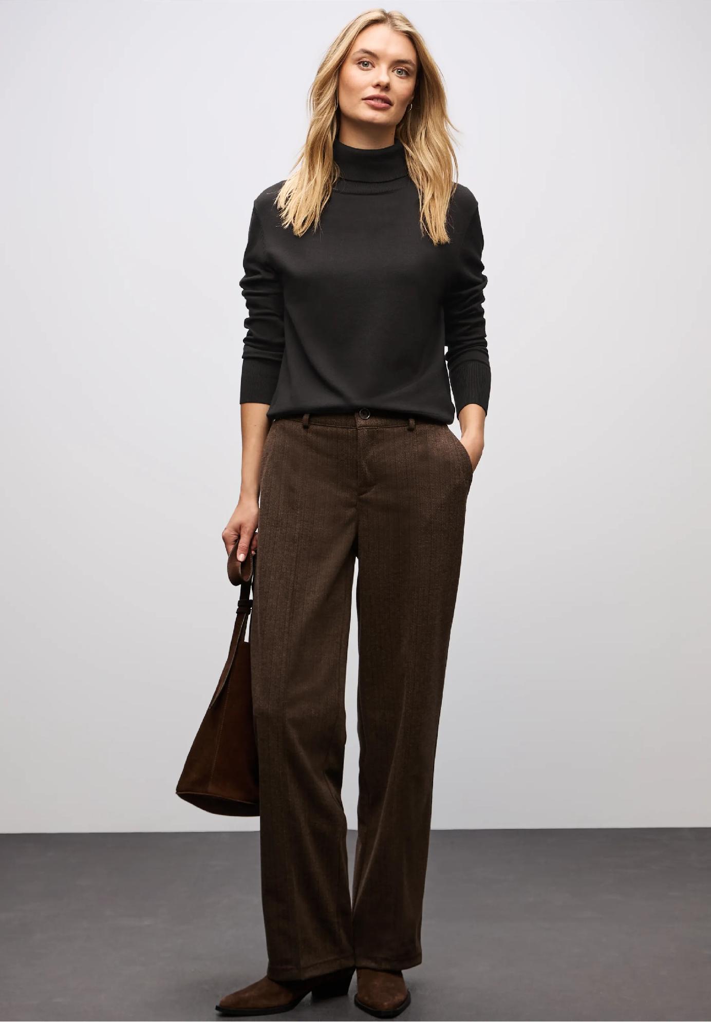 Street One sveter s rolákom, hne