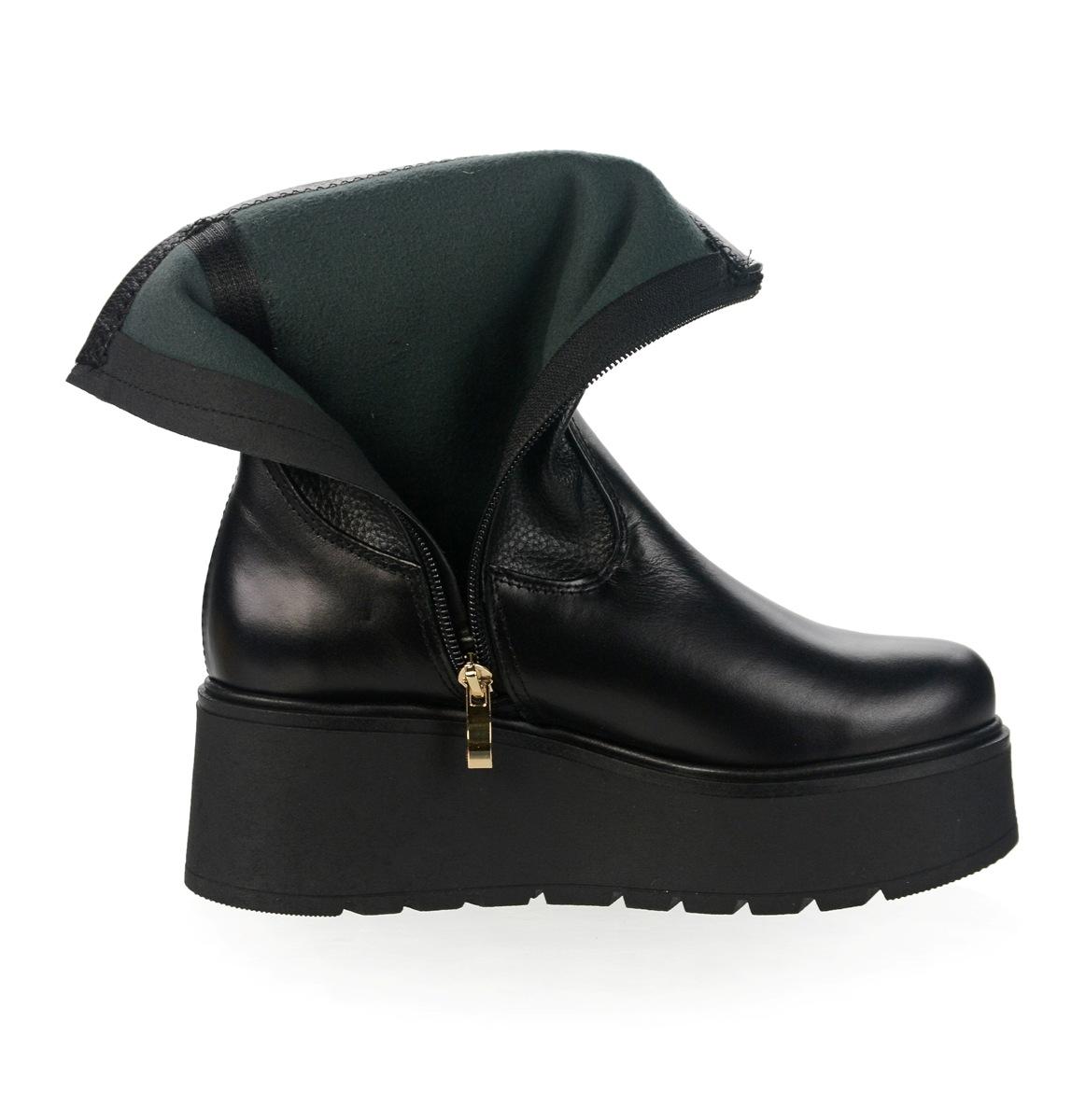 OLIVIA SHOES čierne členkové čižmy na zips