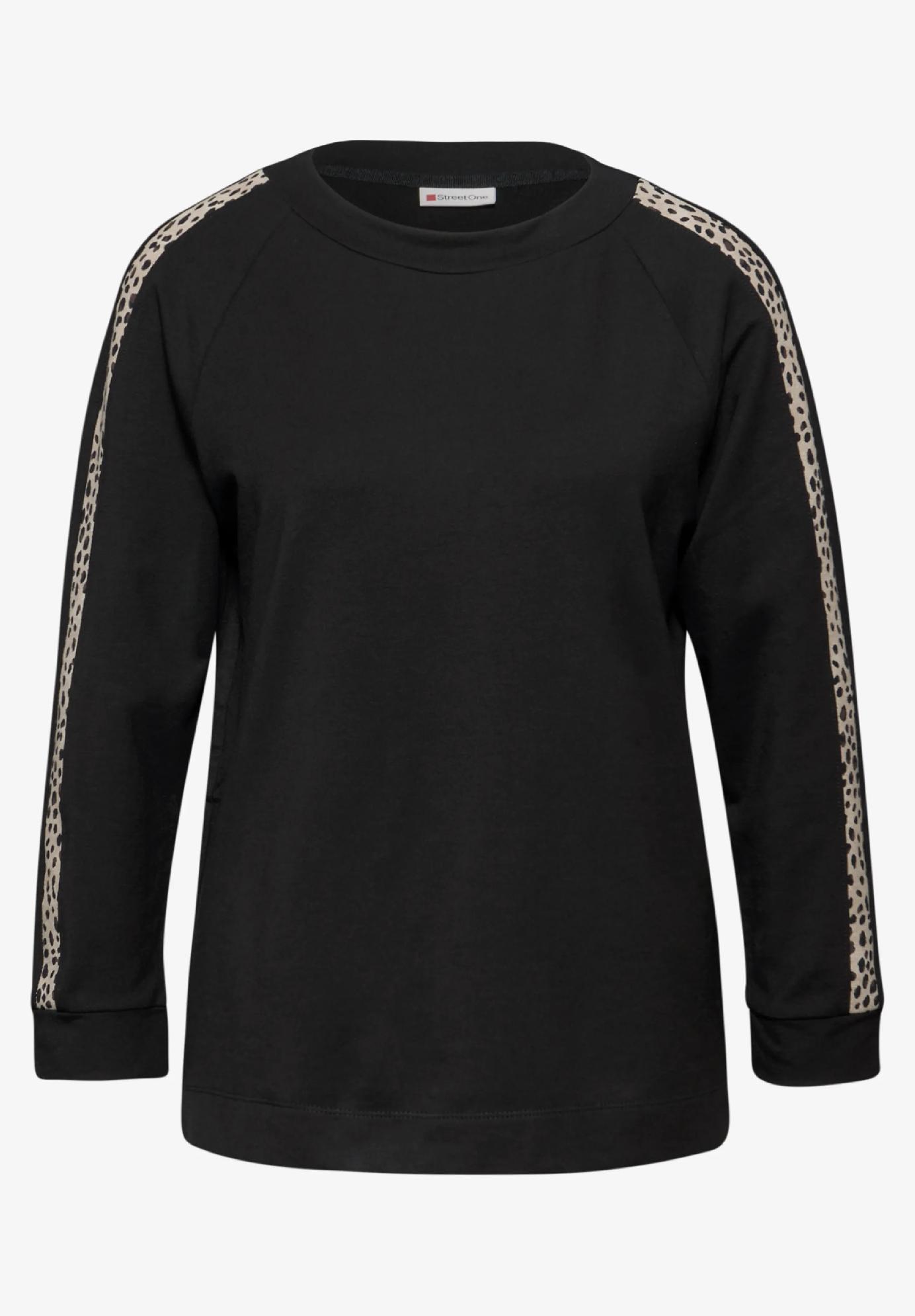 Street One tričko s leopardím lemovaním