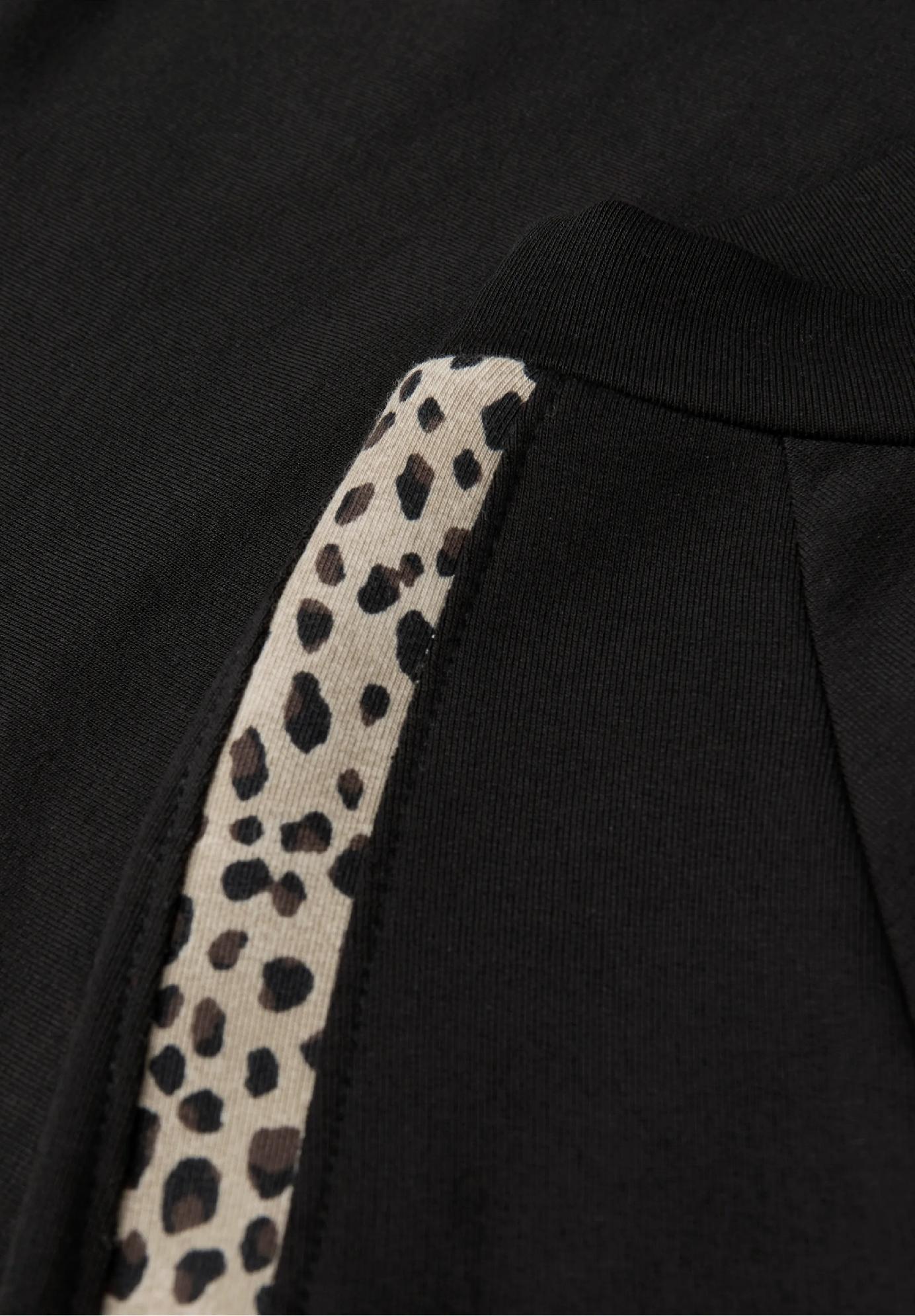 Street One tričko s leopardím lemovaním