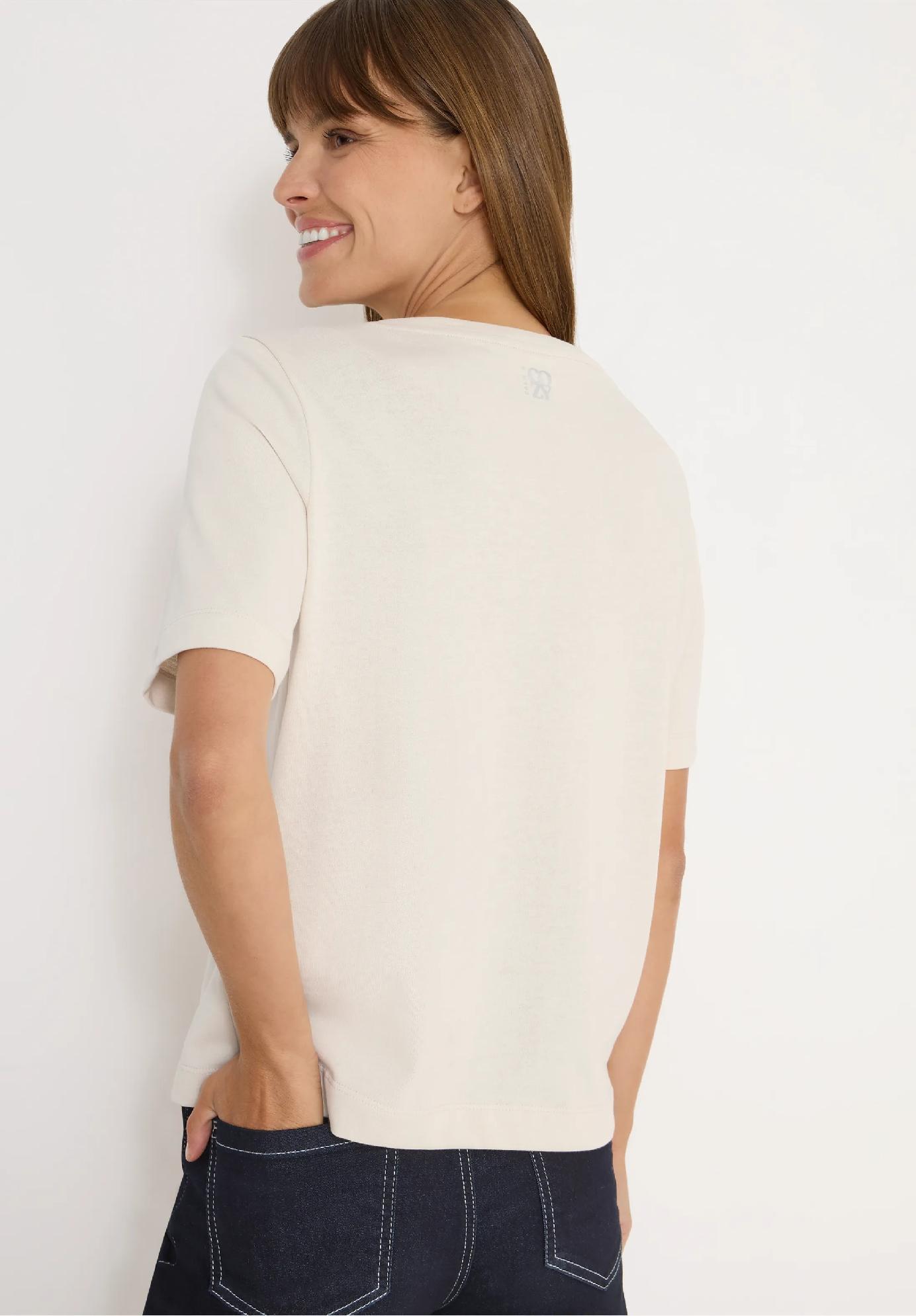 CECIL tričko s potlačou vpredu, bež