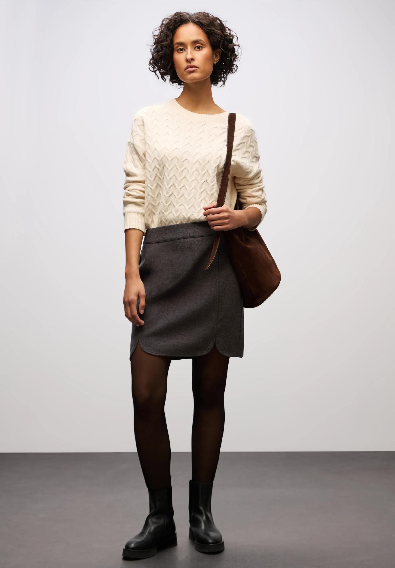 Street One sukňa s vlneným vzhľadom MAJA