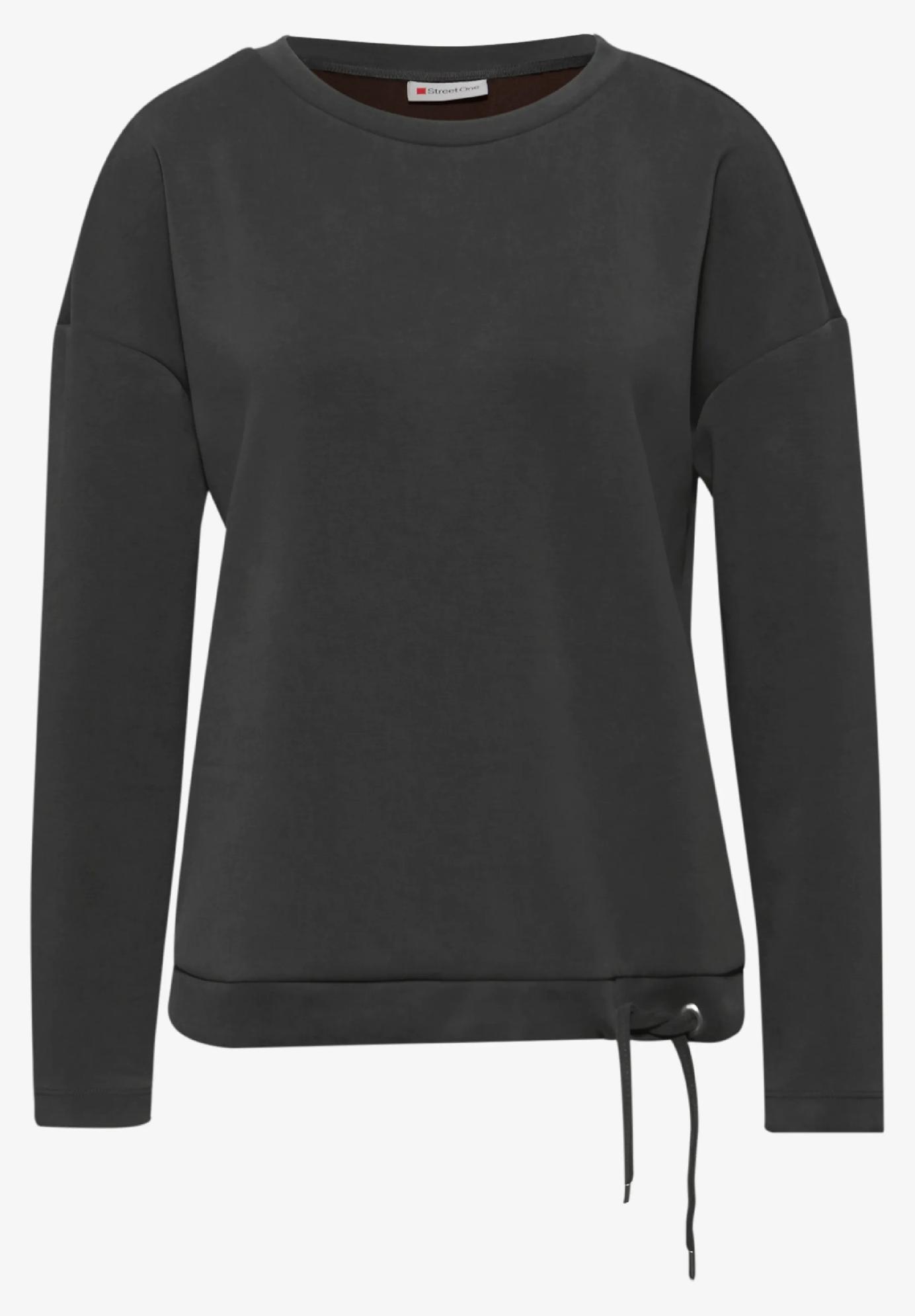 Street One tričko s hodvábnym vzhľadom a sťahovacou šnúrkou, hne