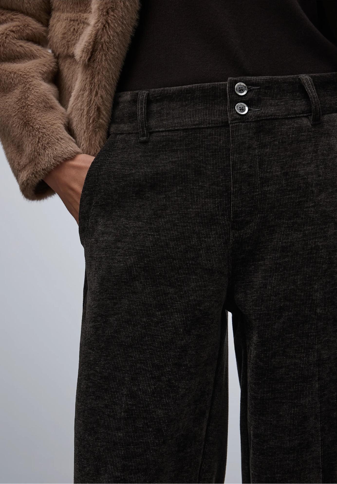 Street One rovné ženilkové manšestrové nohavice, hned