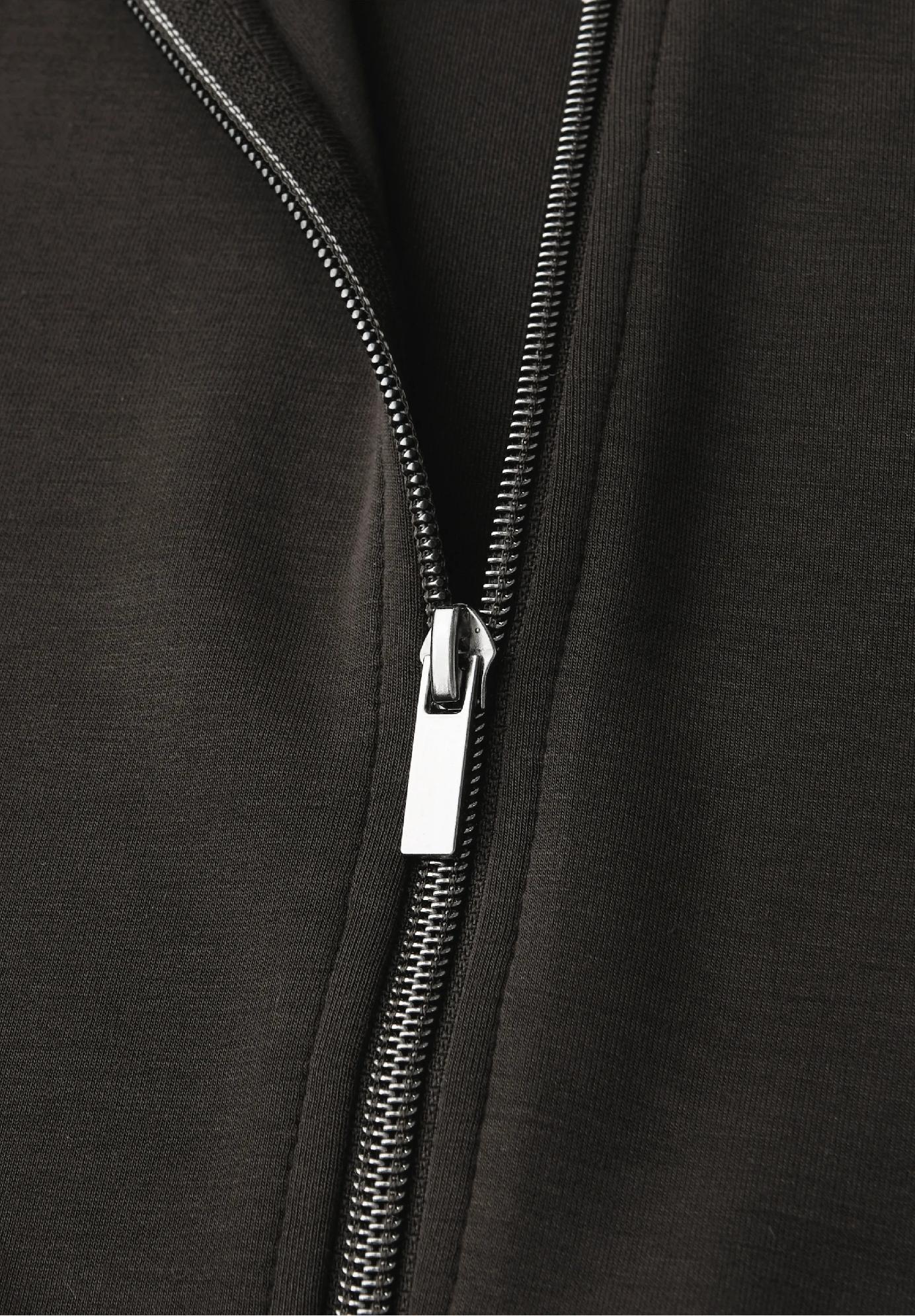 Street One mikina s hodvábnym vzhľadom a zipsom