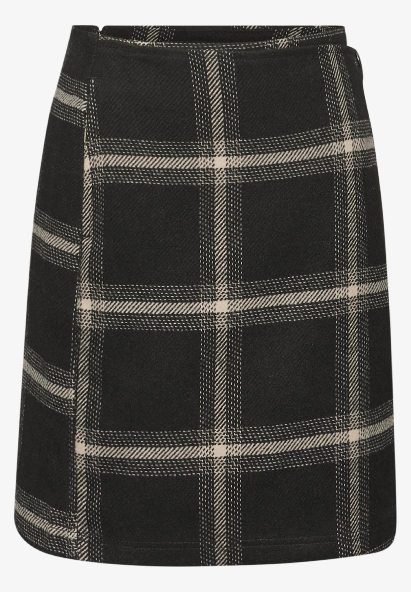 Street One karovaná zavinovacia sukňa