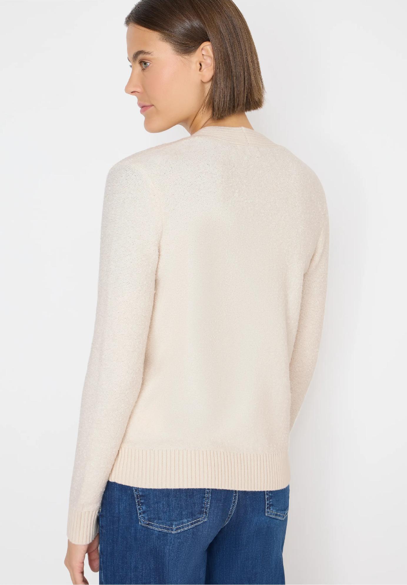 CECIL mäkký bouclé kardigan, bež