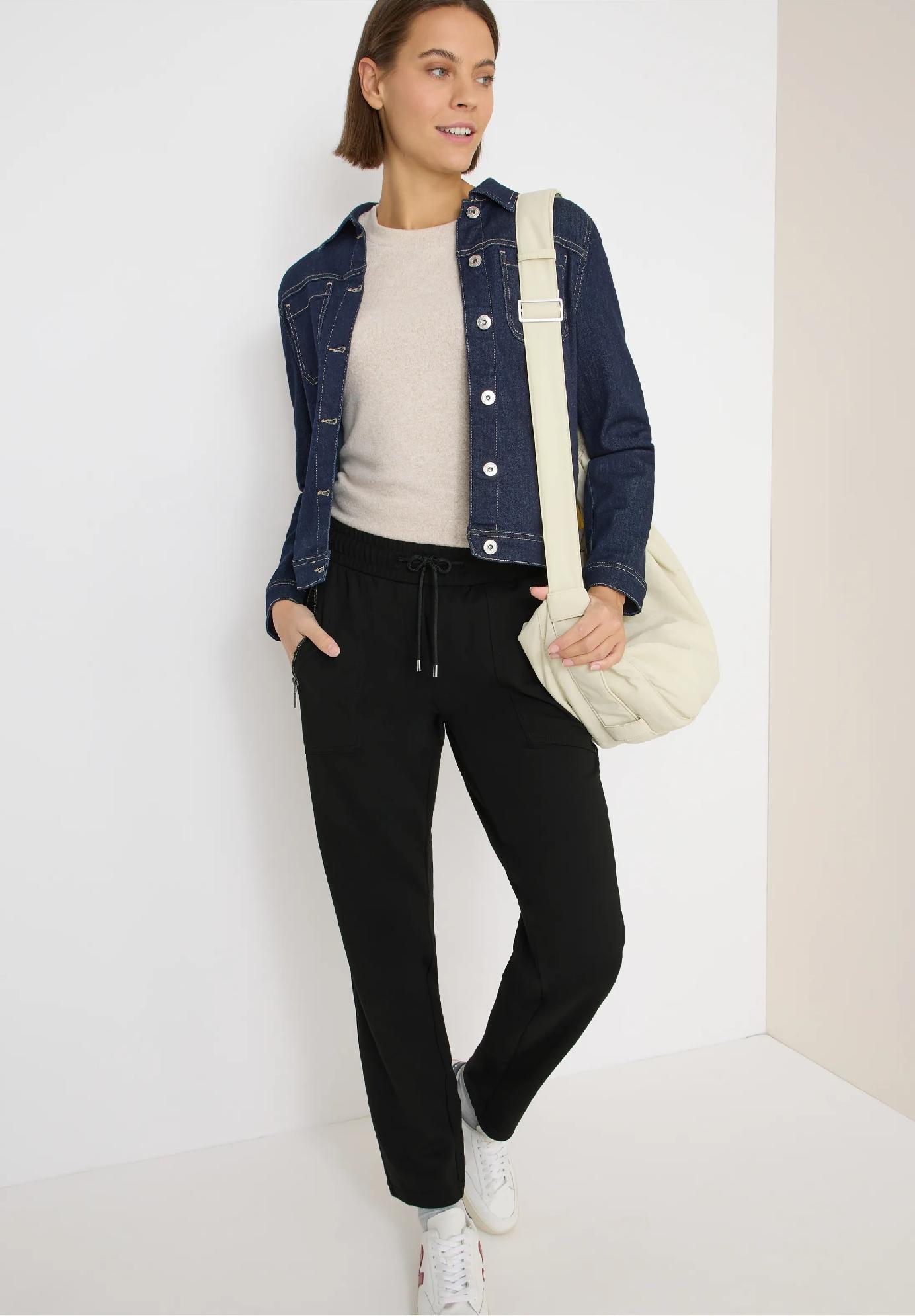 CECIL TRACEY nohavice ležérneho strihu, čie