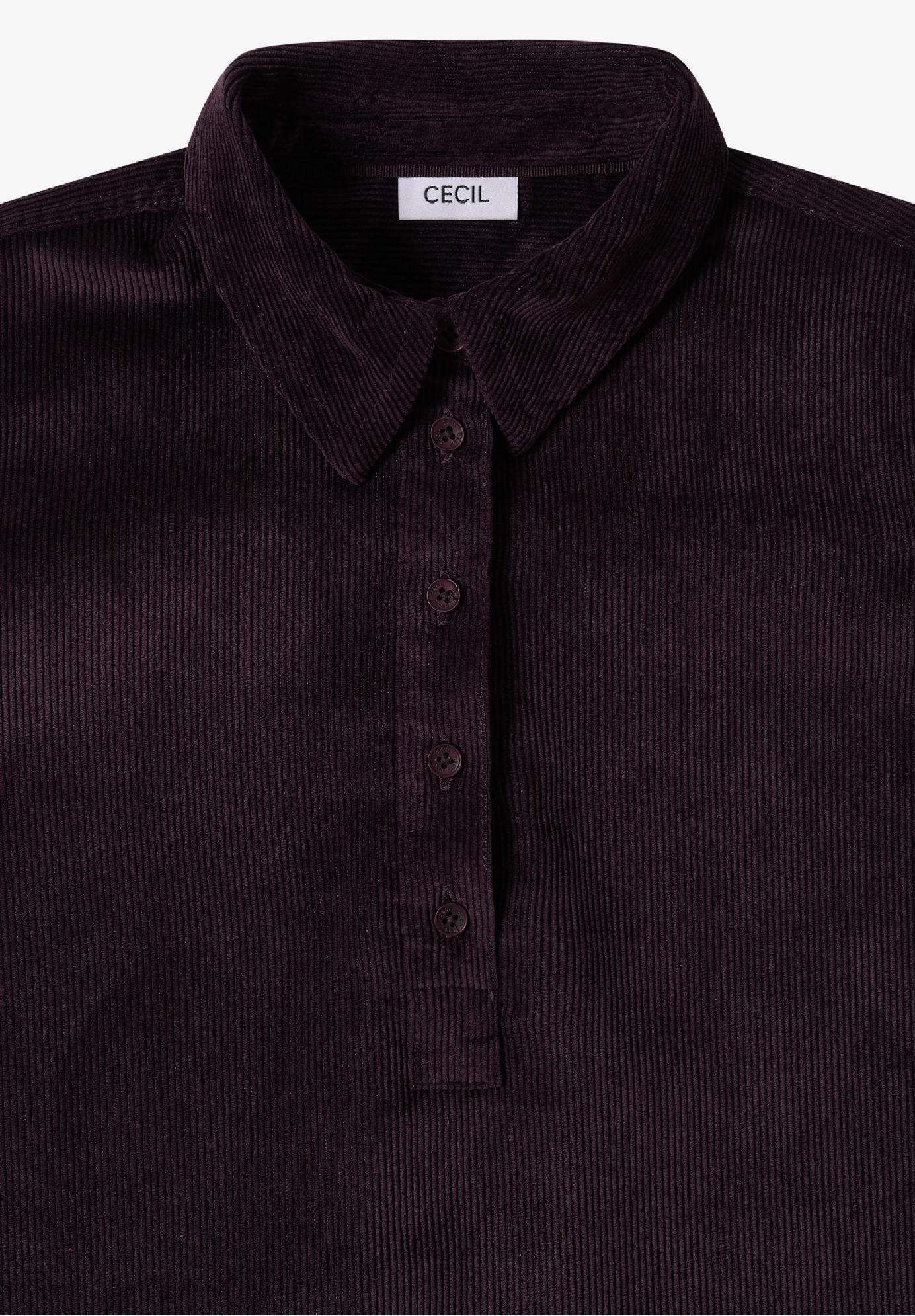 CECIL manšestrové jednofarebné šaty, bor