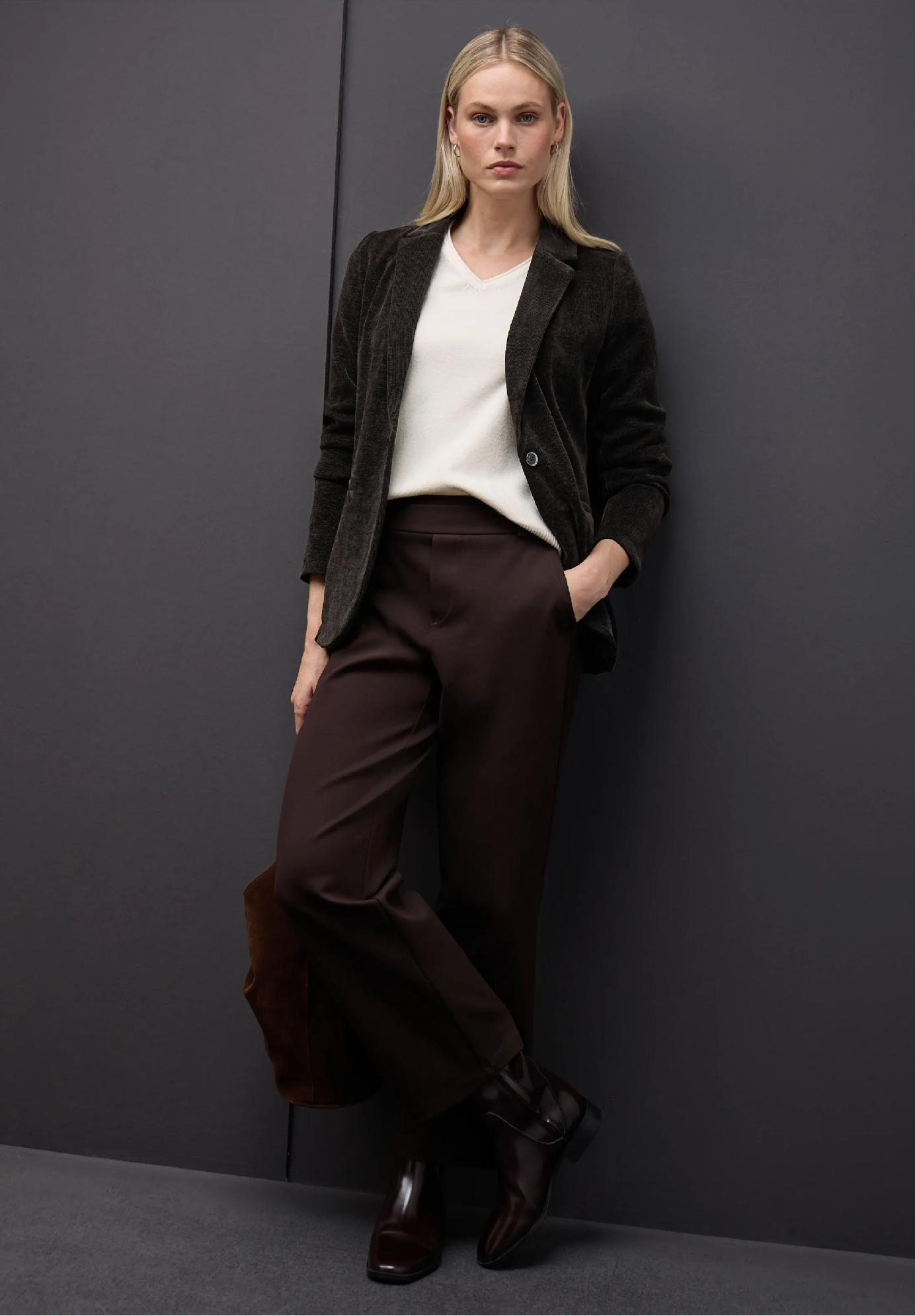 Street One ženilkové manšestrové sako