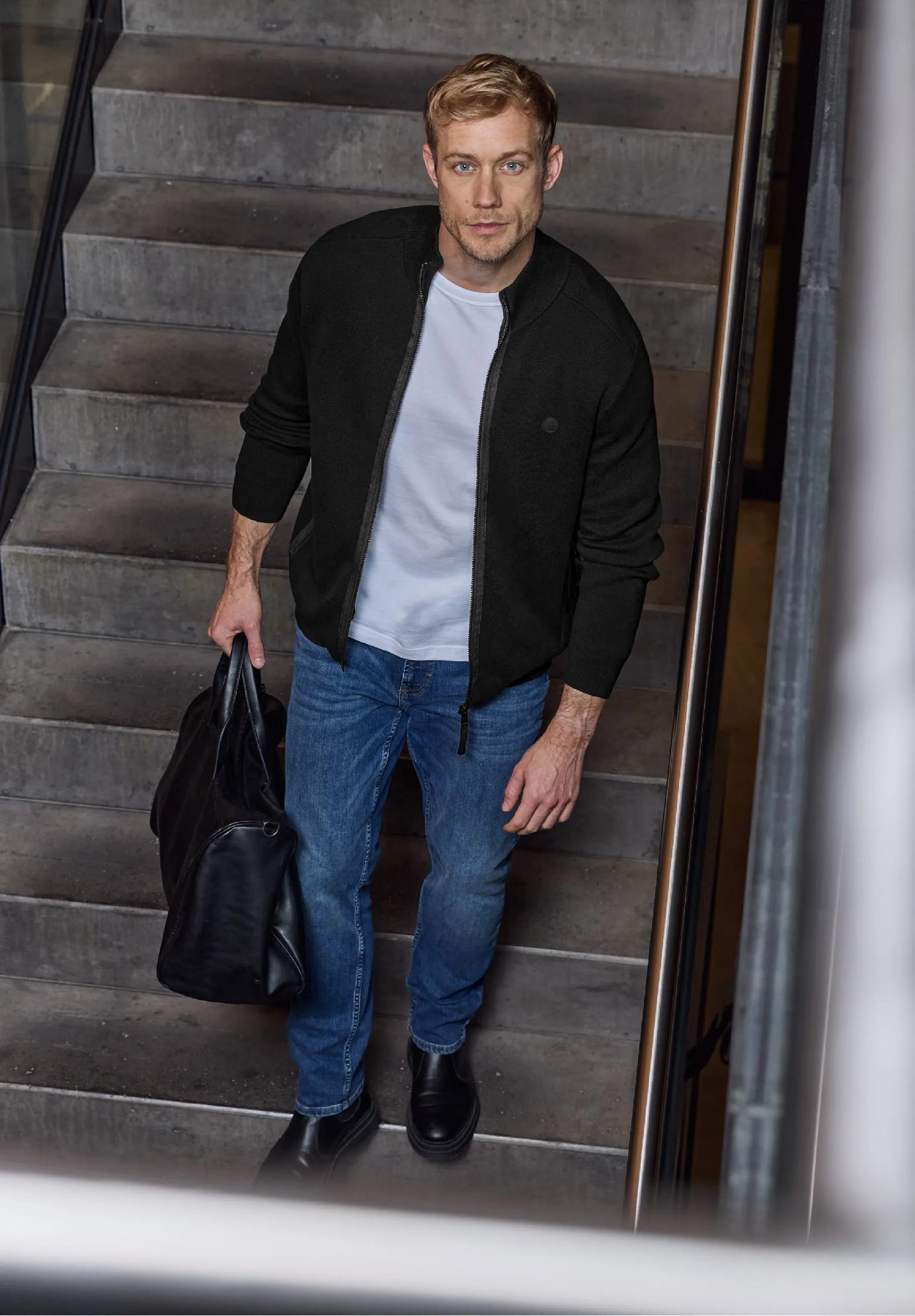 Street One MEN kardigan so stojačikom