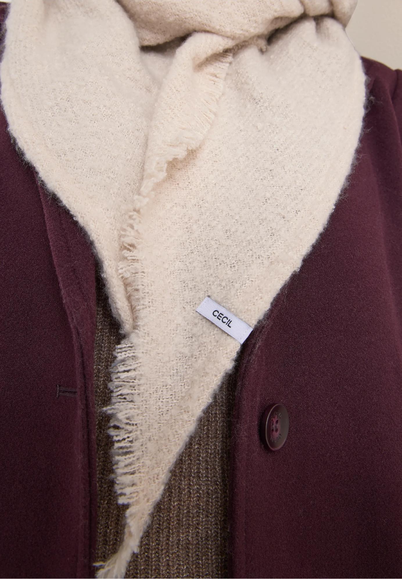 CECIL trojuholníková šatka s buklé vzorom