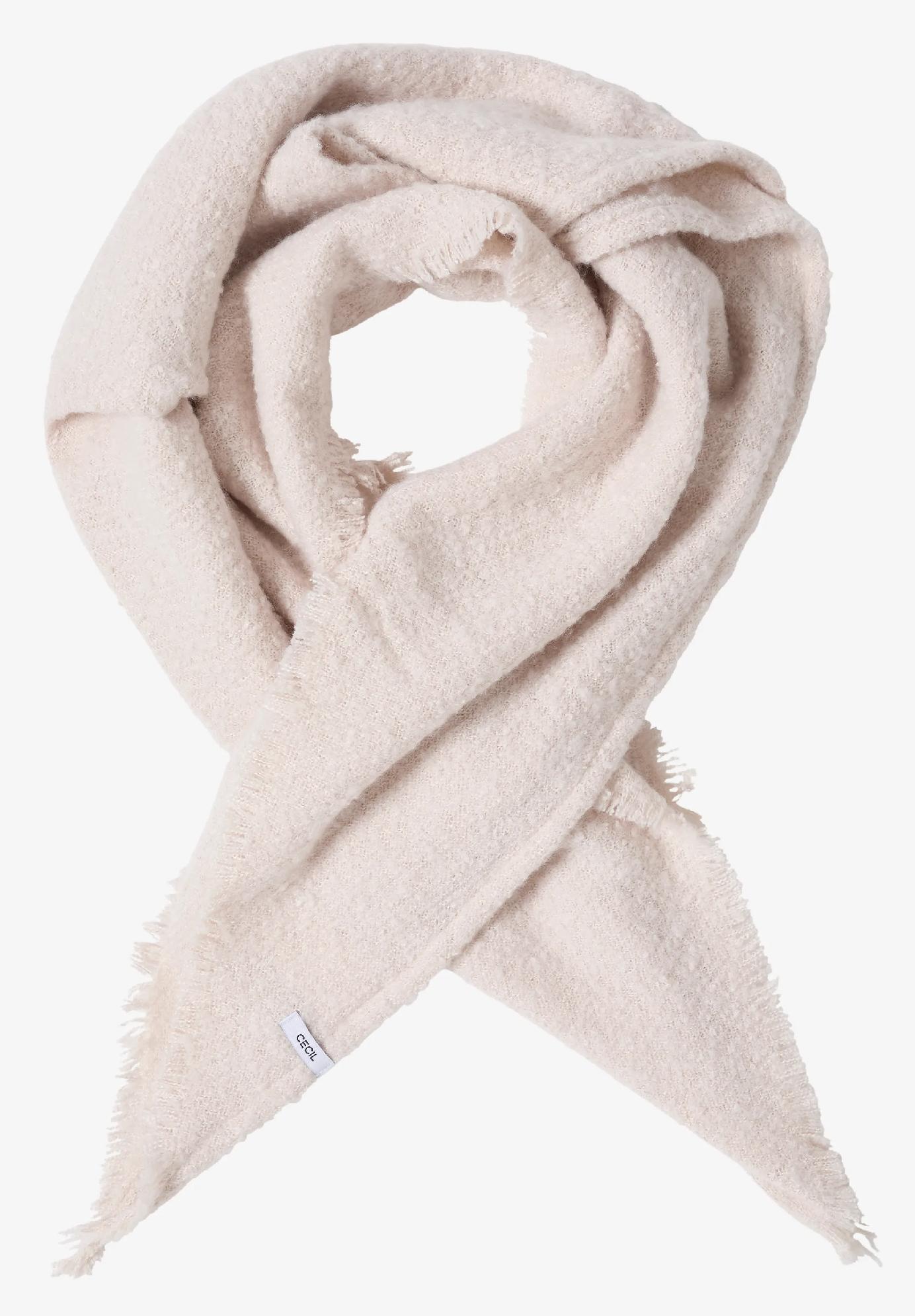 CECIL trojuholníková šatka s buklé vzorom