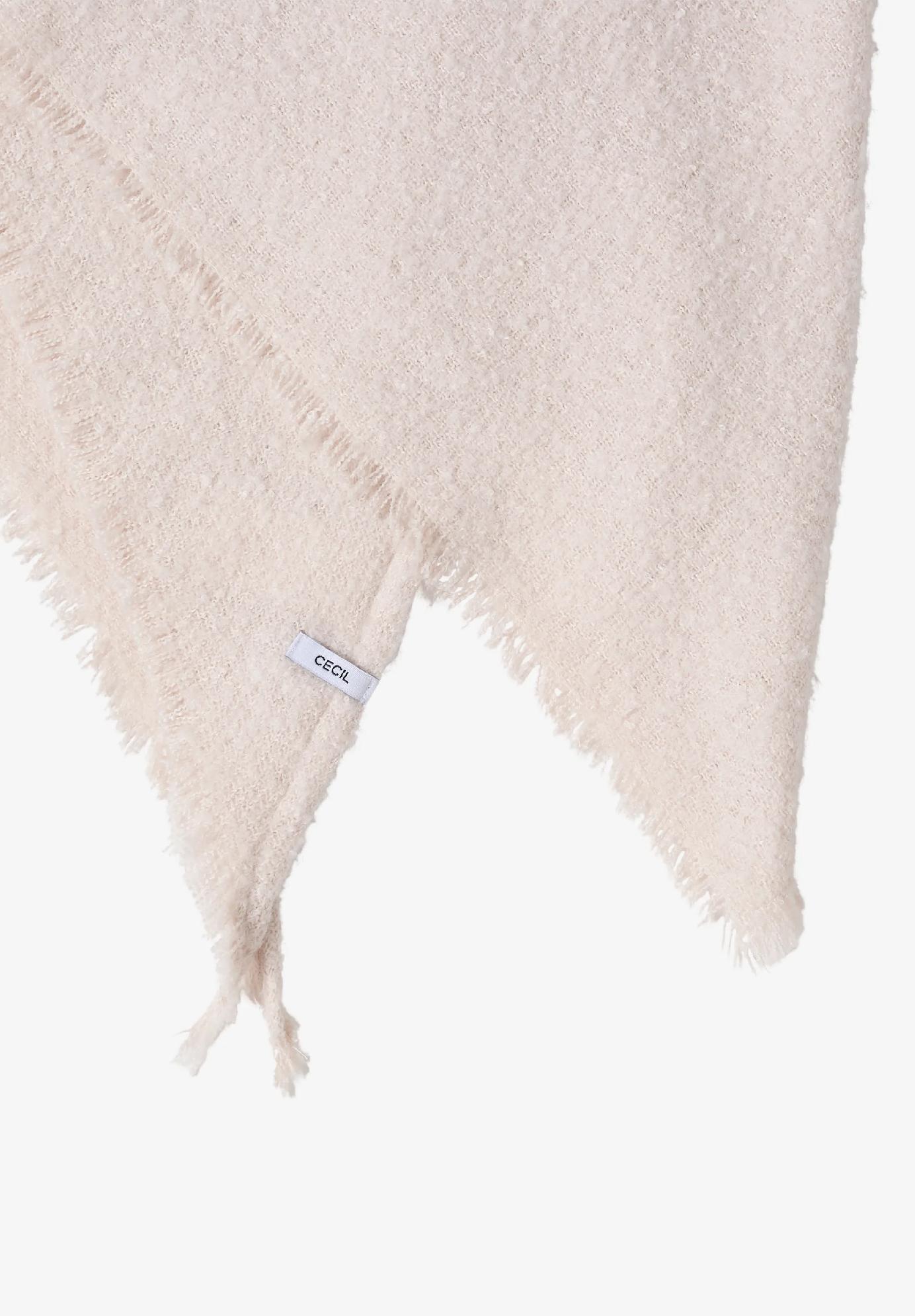 CECIL trojuholníková šatka s buklé vzorom