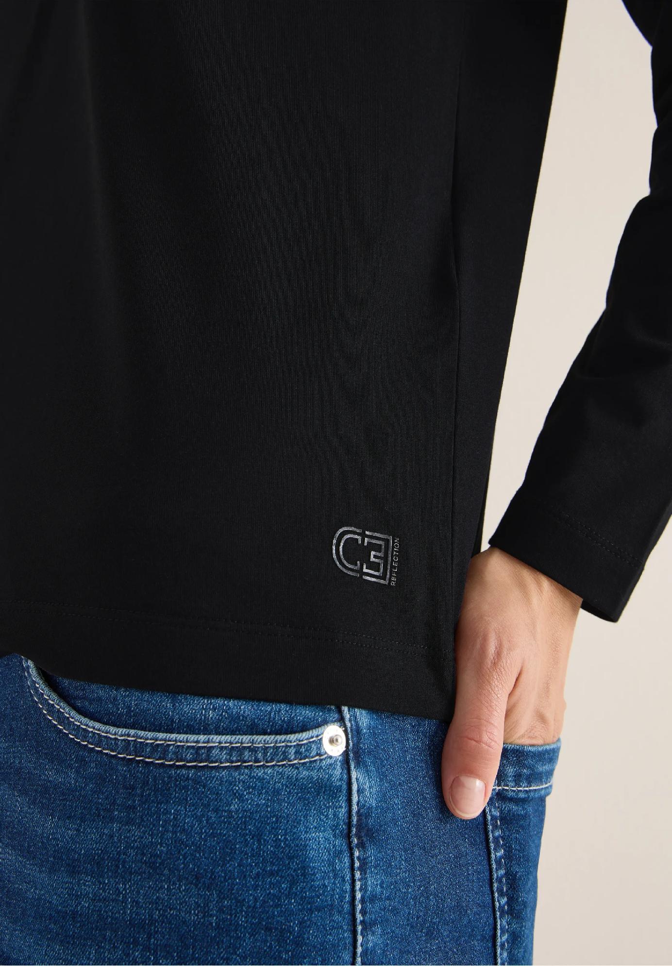 CECIL tričko s riasením, čie