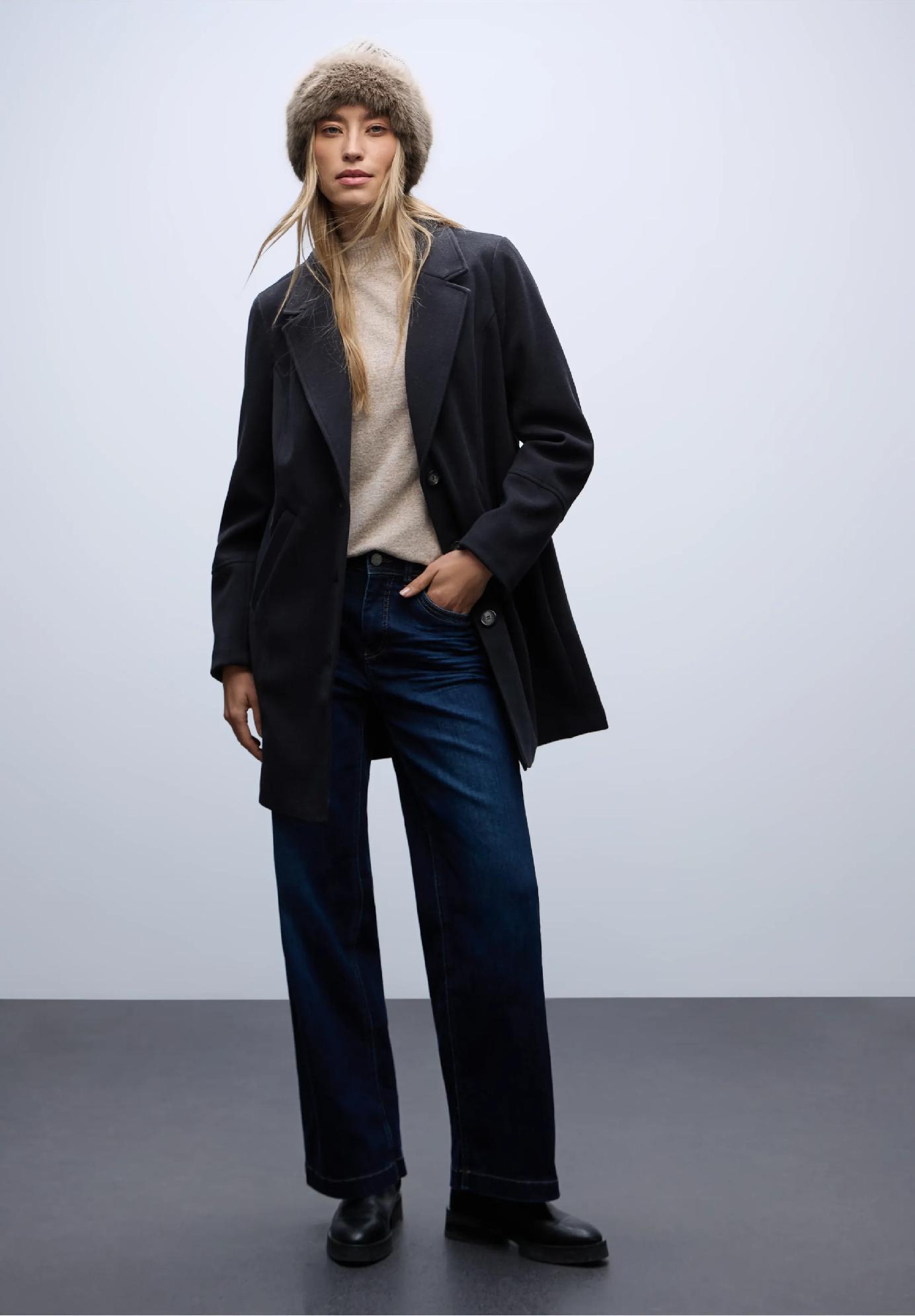 Street One čiapka s umelou kožušinou, pie