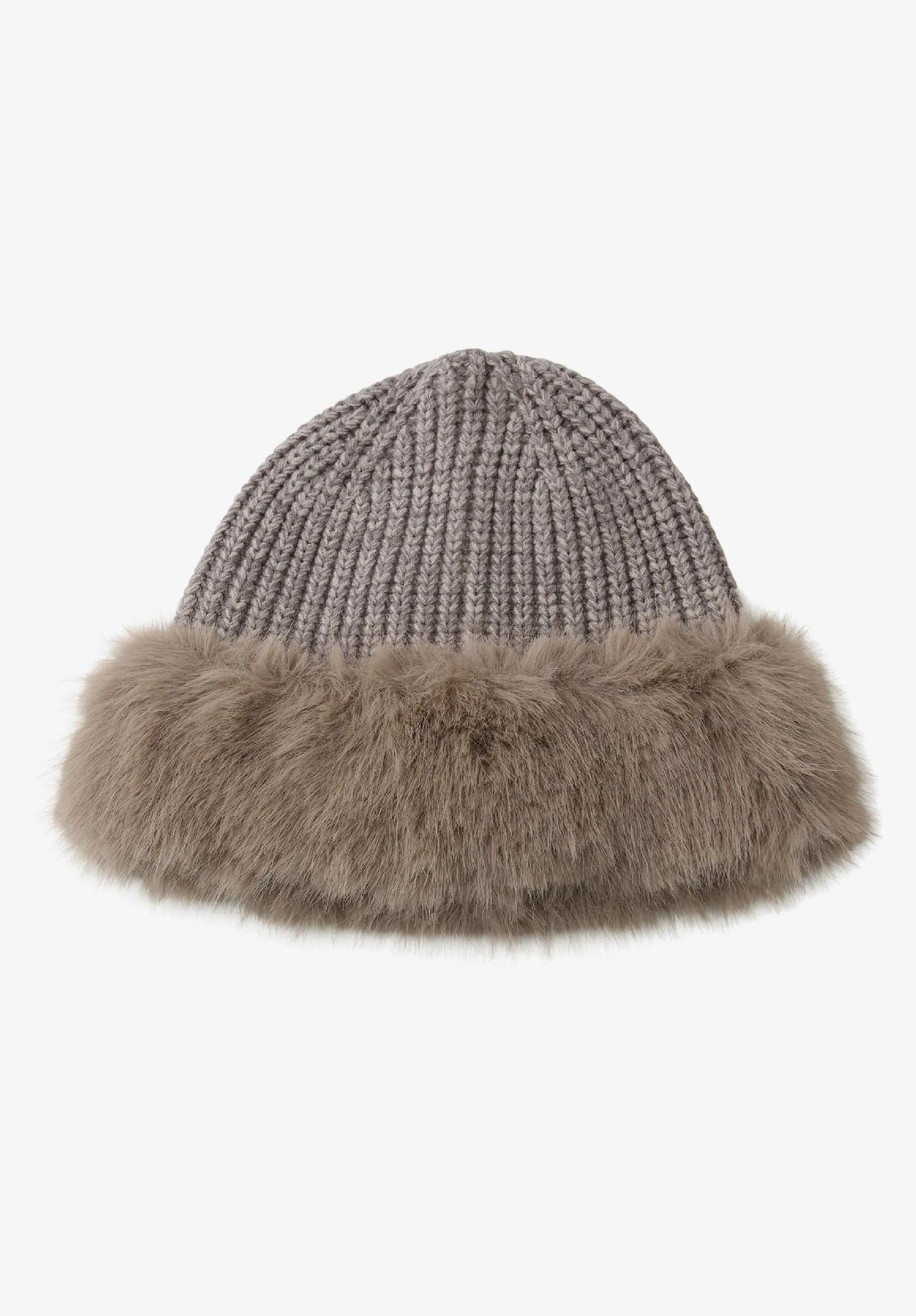 Street One čiapka s umelou kožušinou, pie