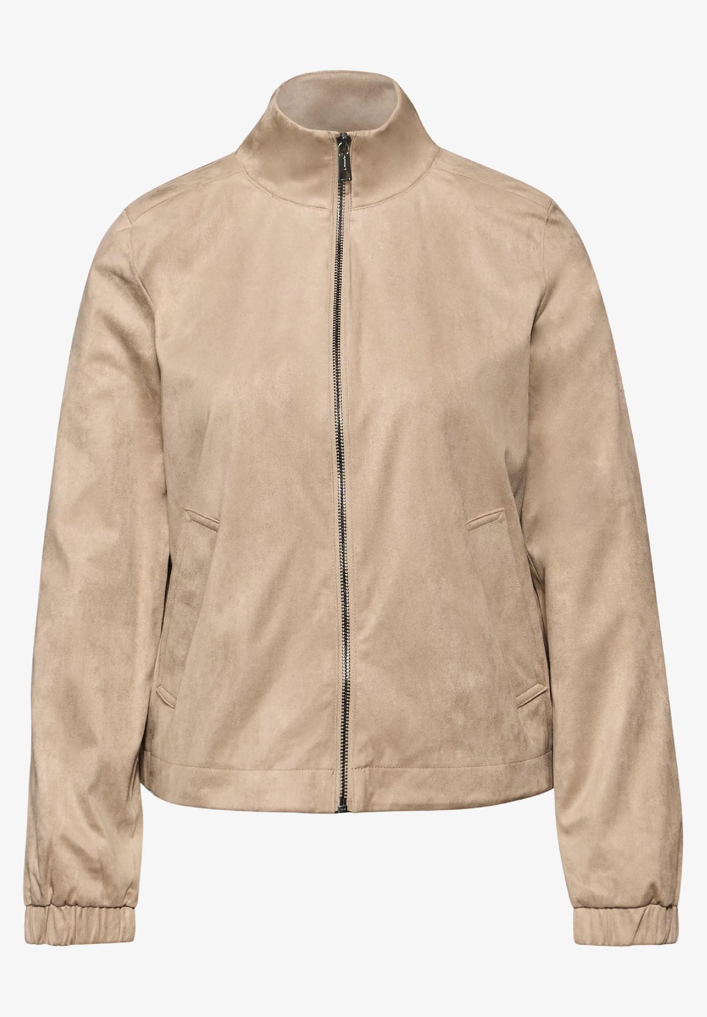 Street One krátka velúrová bunda, bež